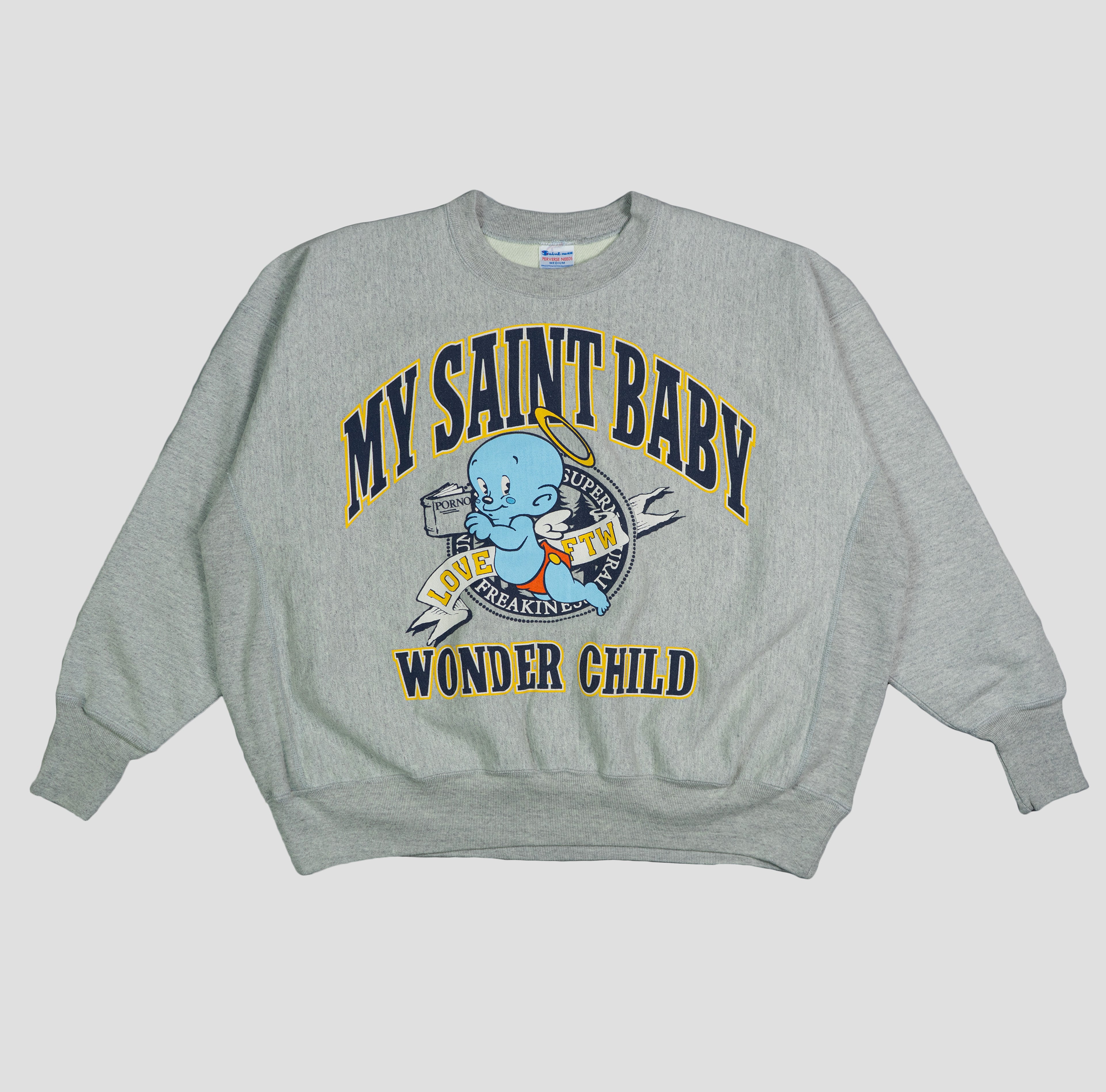 SAINT MICHAEL - BABY MICHAEL CREW NECK SWEATS