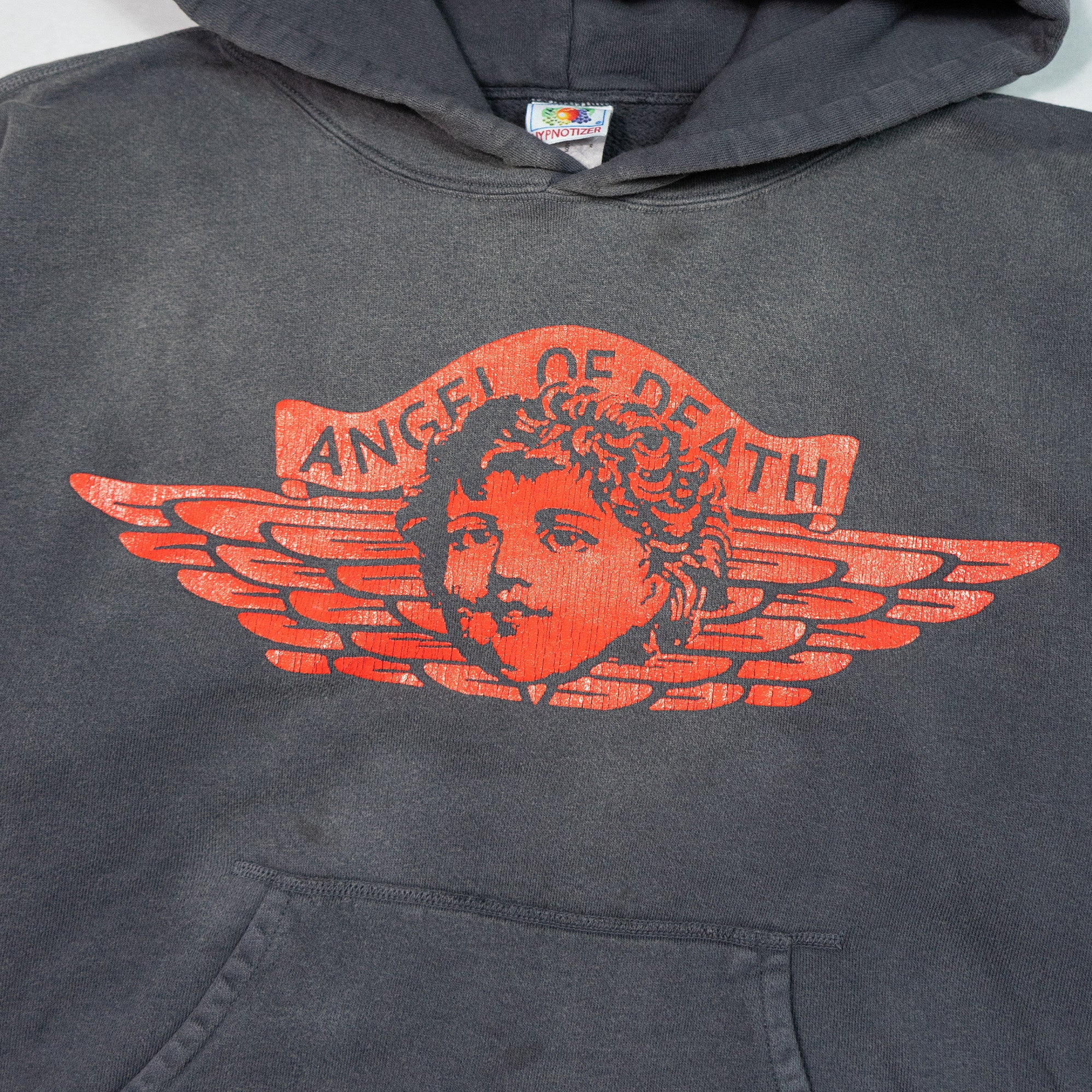 ANGEL OF DEATH DISTRESSED HOODIE