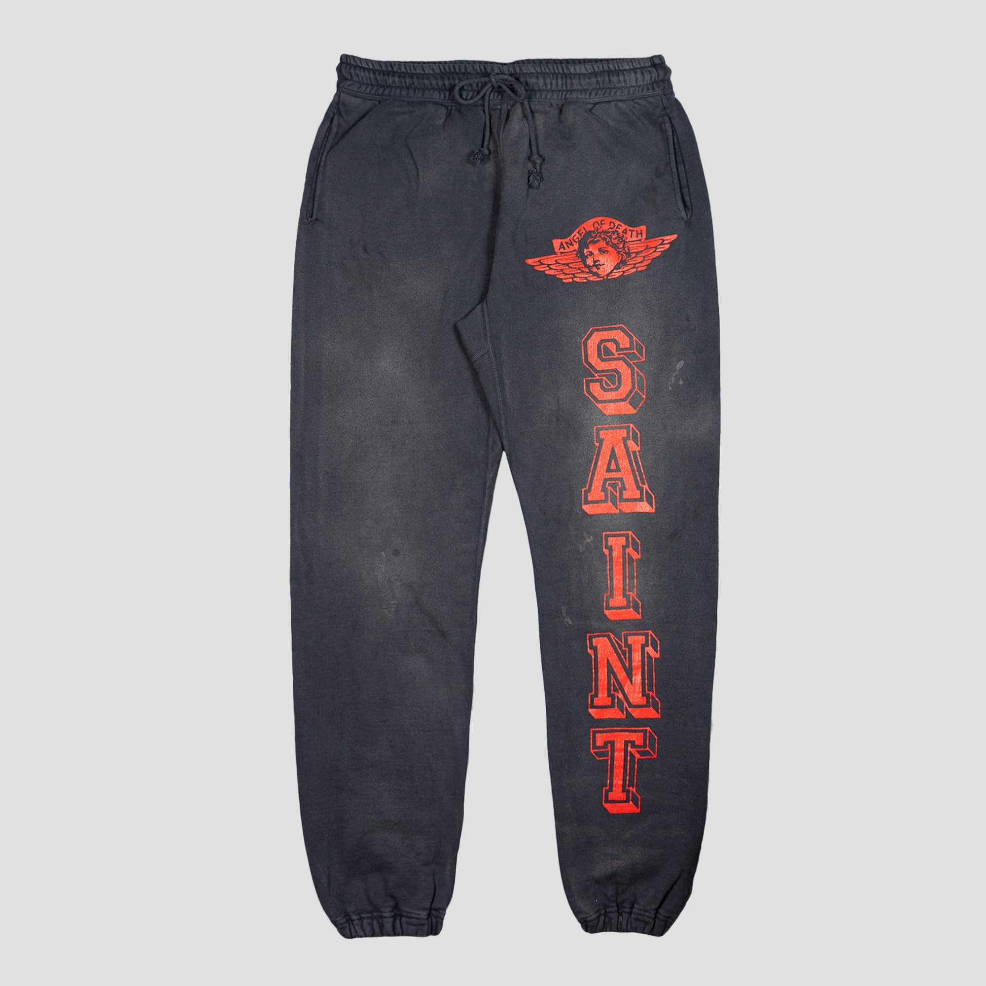 SAINT MICHAEL - ANGEL OF DEATH DISTRESSED SWEAT PANTS