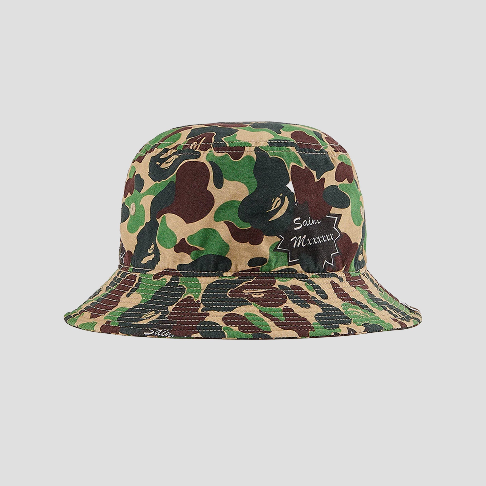 SAINT MXXXXXX x A BATHING APE® CAMO BUCKET HAT