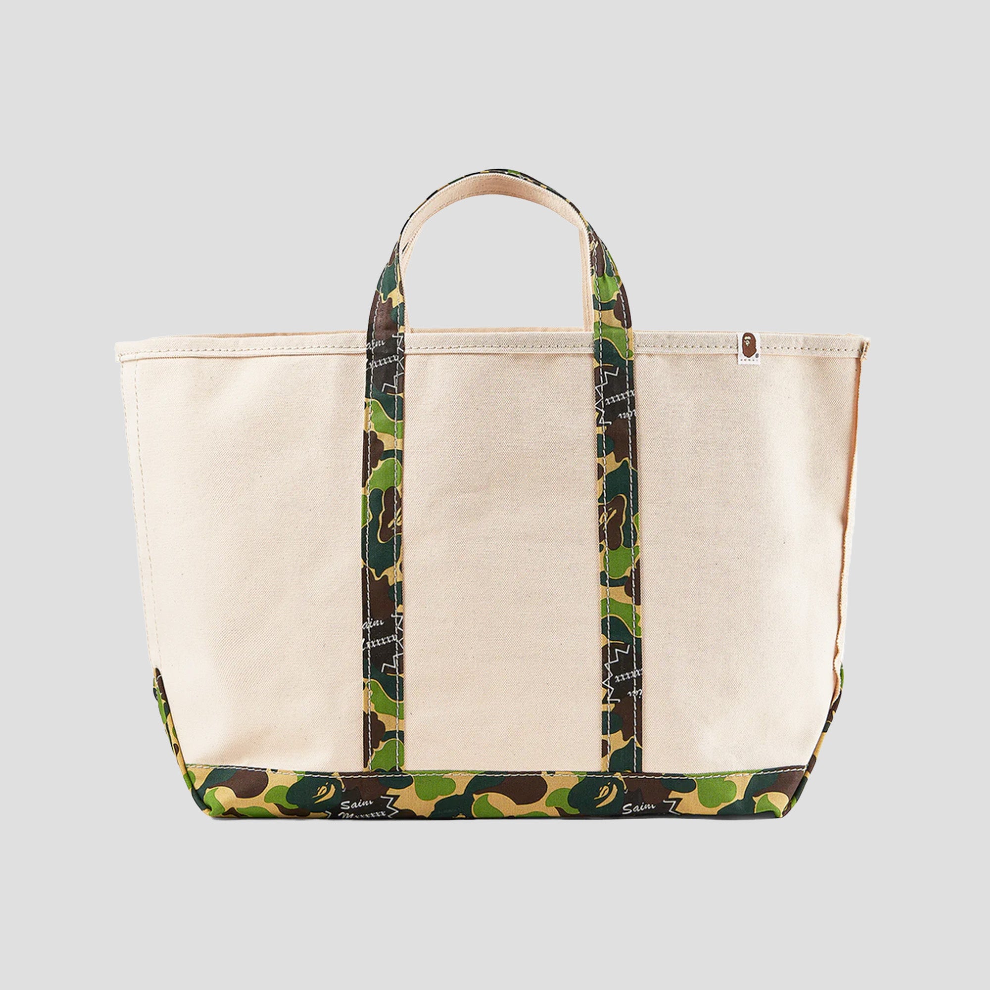 SAINT MXXXXXX x A BATHING APE® CAMO TOTE BAG (L)