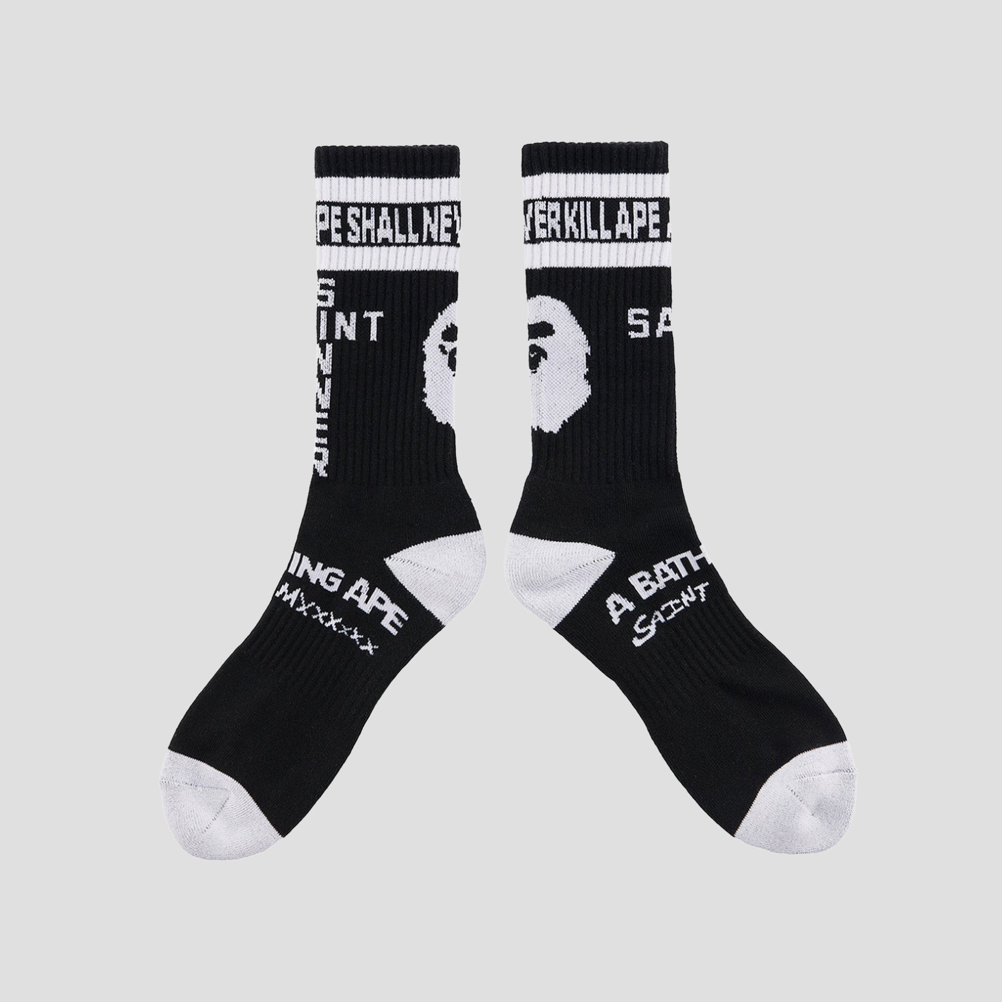 SAINT MXXXXXX x A BATHING APE® CAMO SOCKS