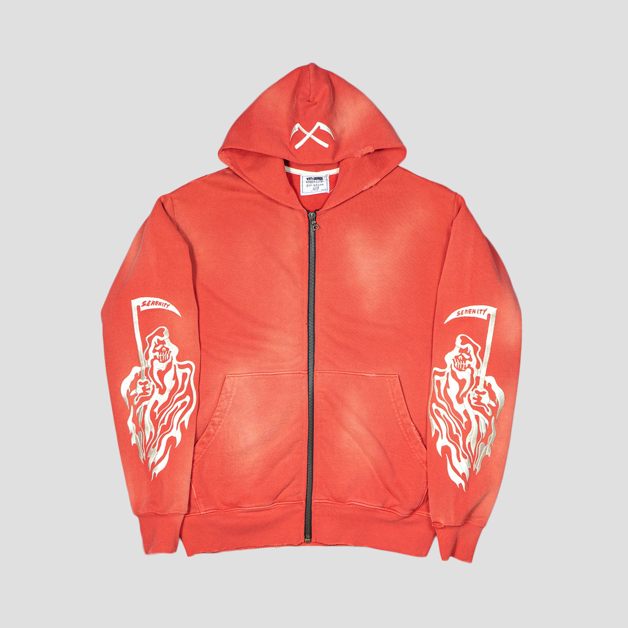 SERENITY REAPER DESTROYED FLEECE HOODIE