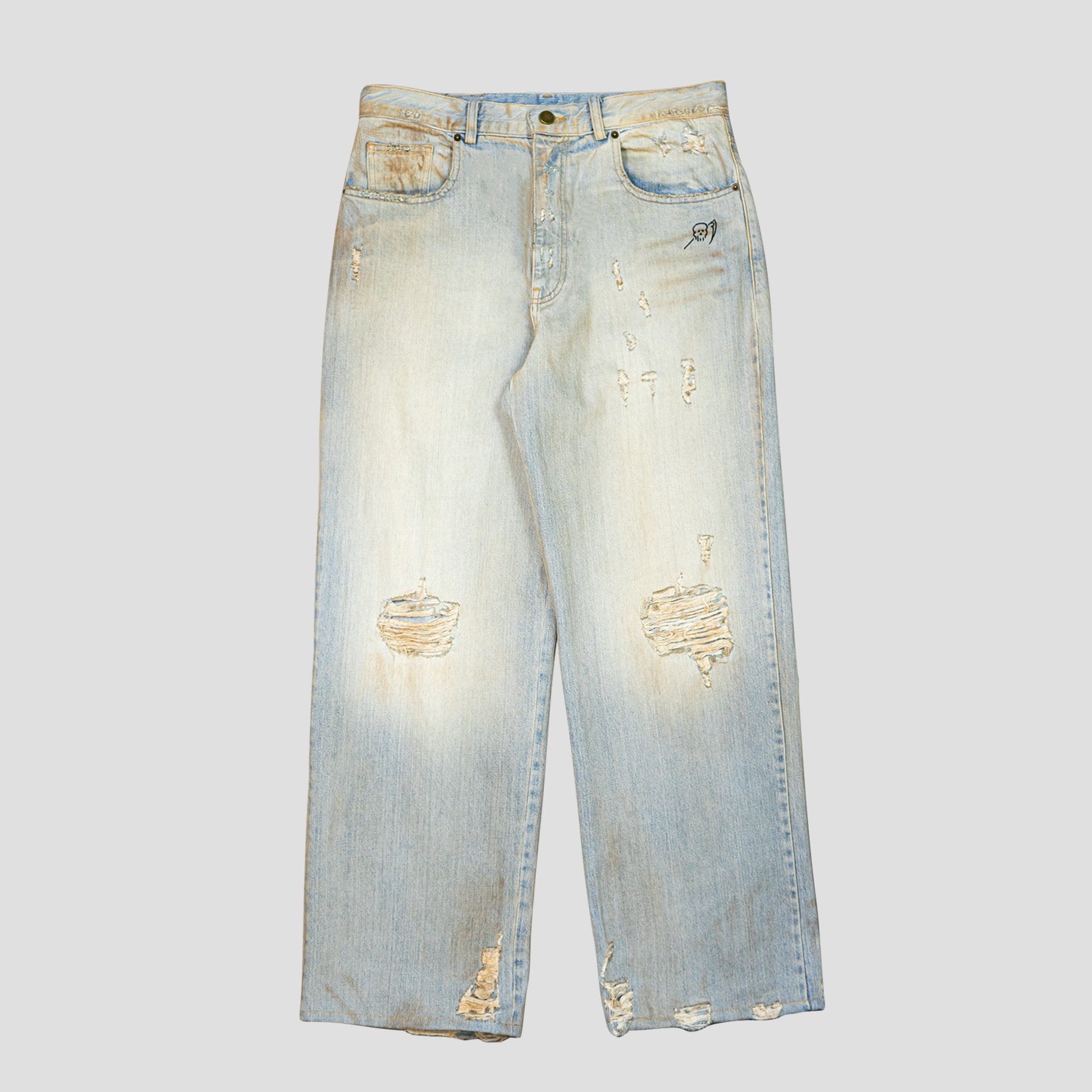 BAGGY PRINTED JEANS