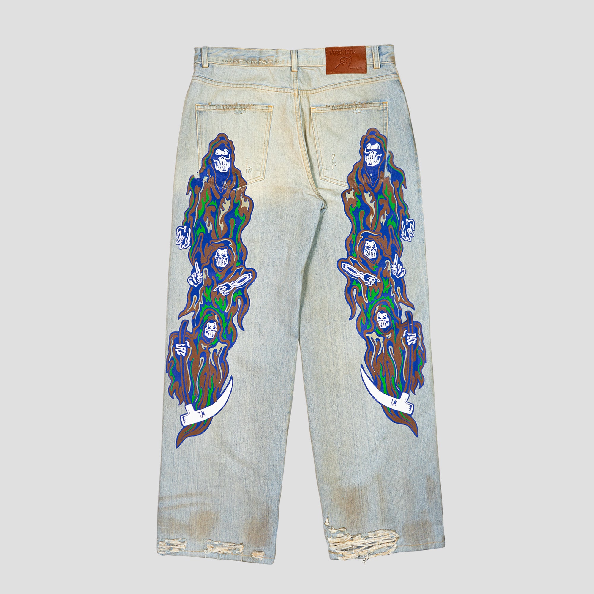 BAGGY PRINTED JEANS