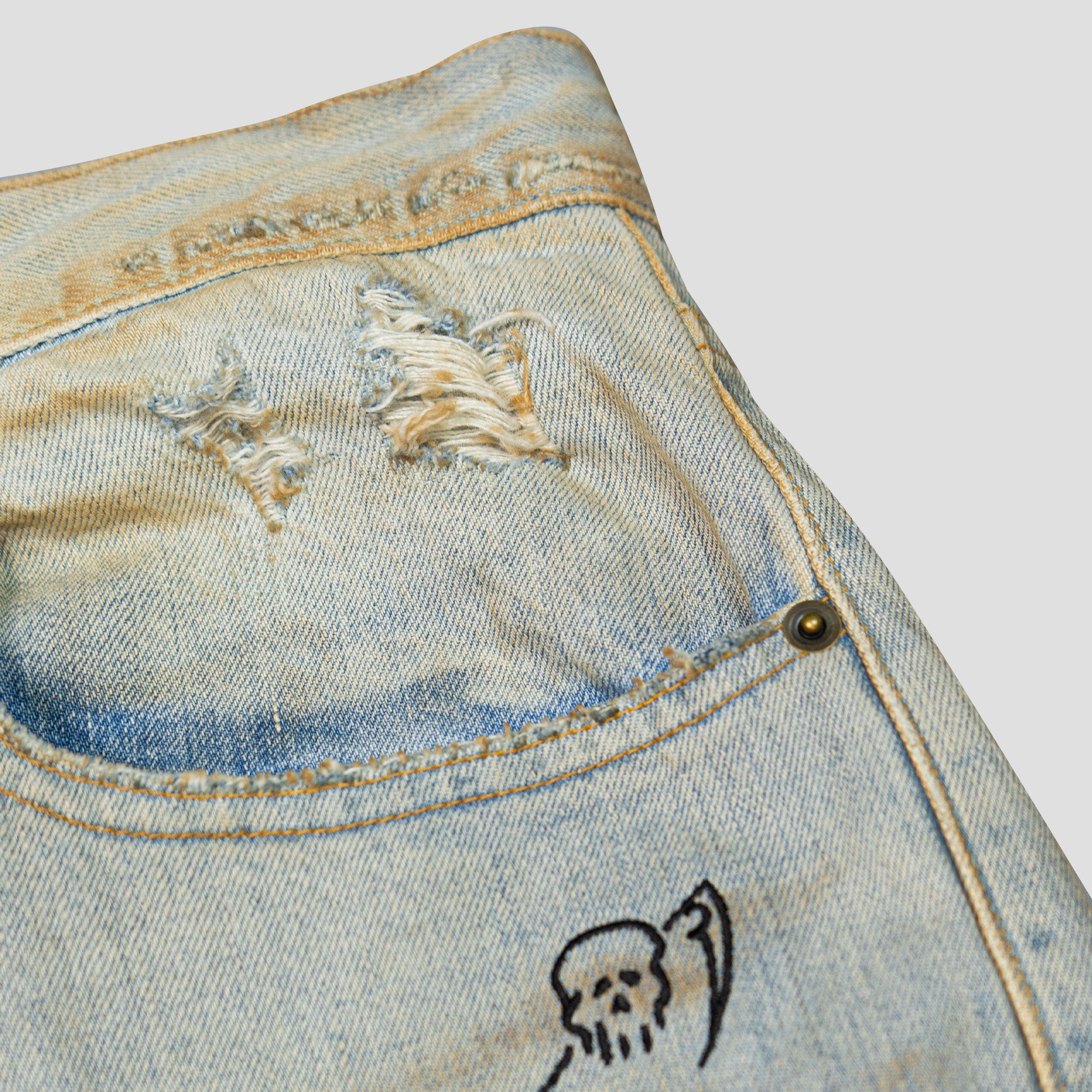BAGGY PRINTED JEANS
