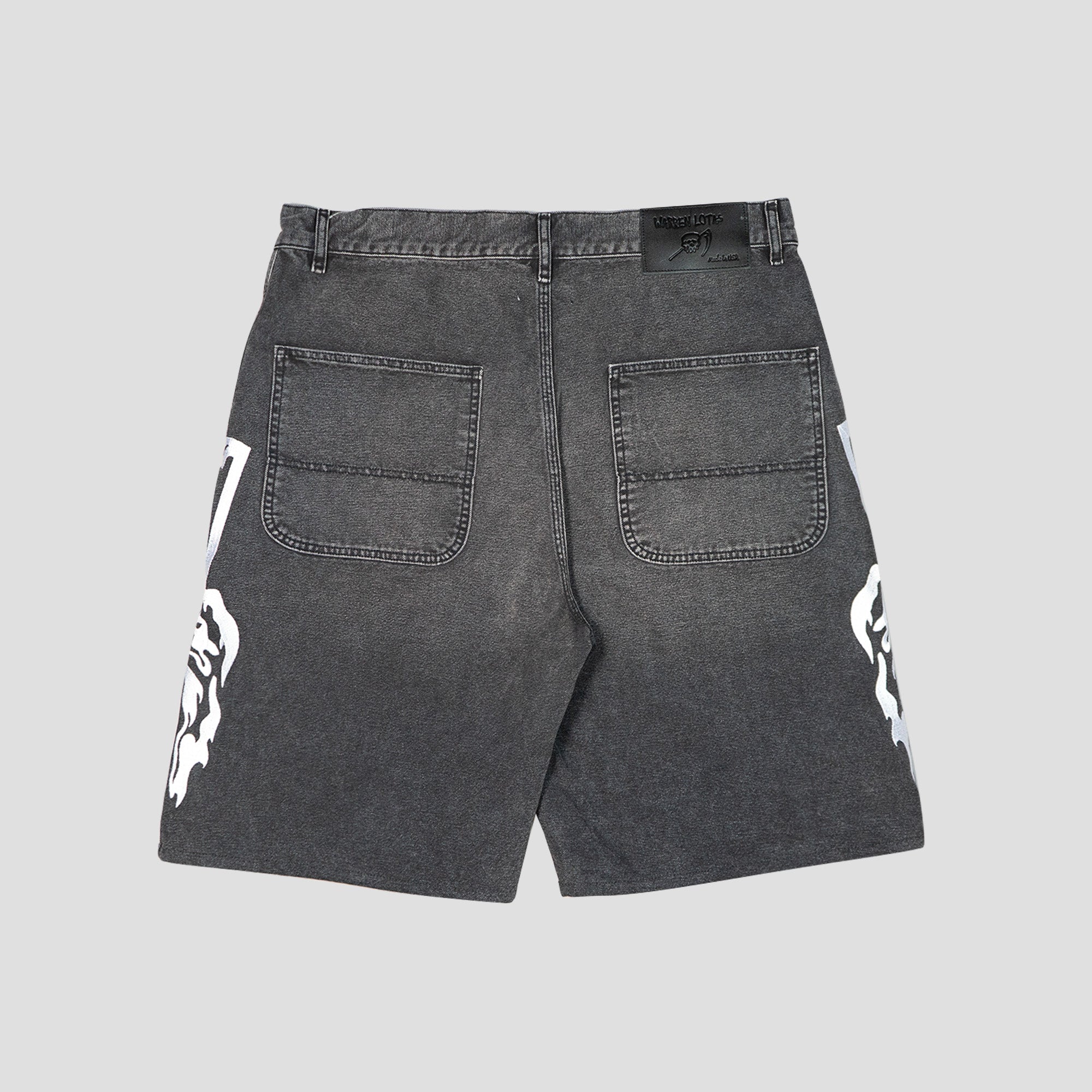 BAGGY MOTO JEAN SHORTS