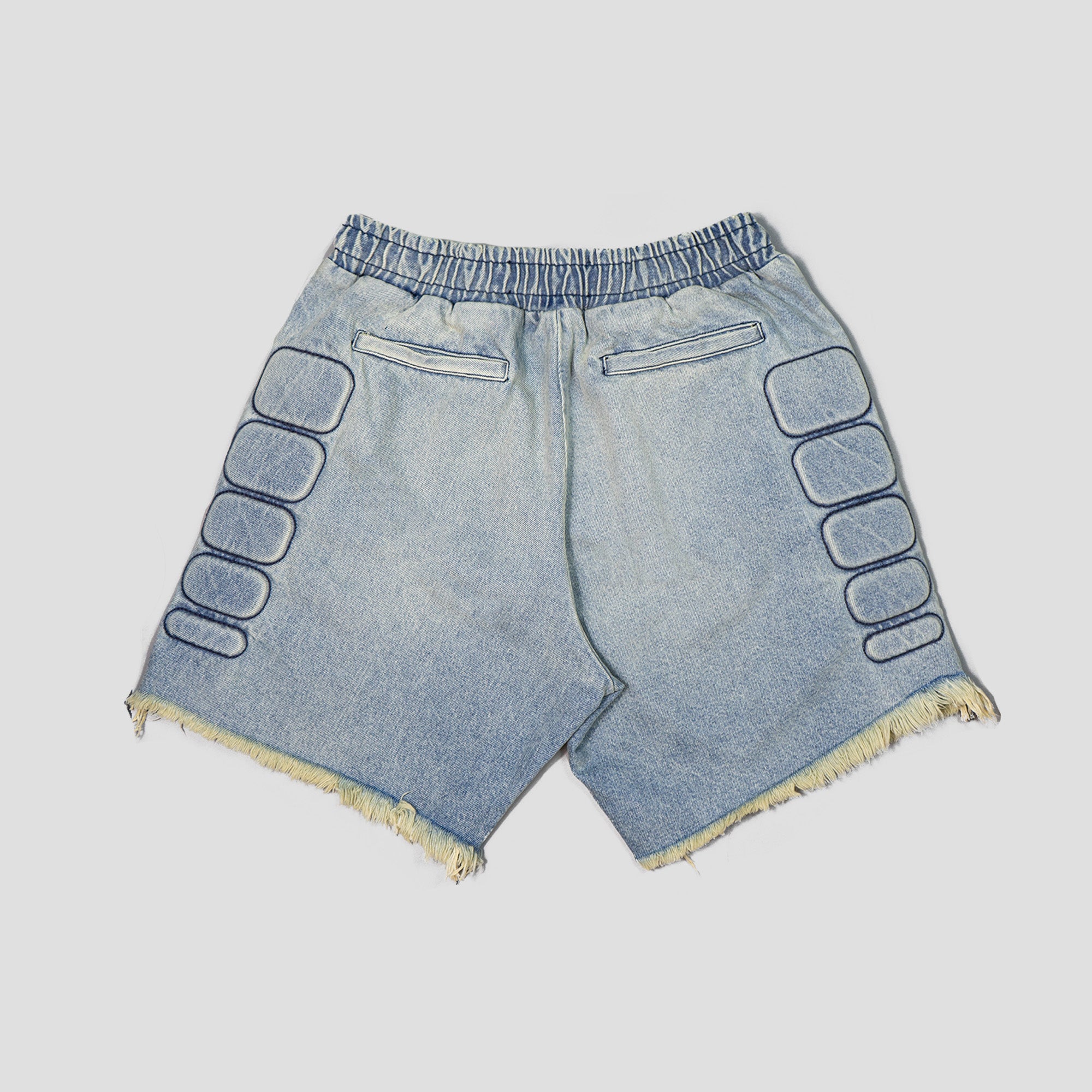 DENIM MOTO SHORTS