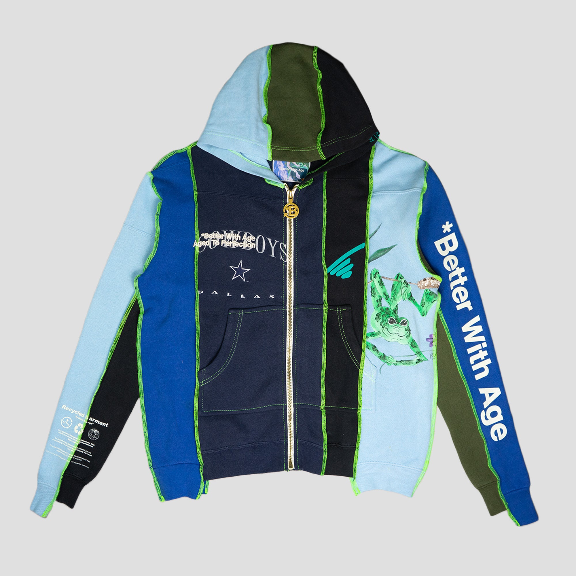 5 PANEL ZIP-UP HOODIE
