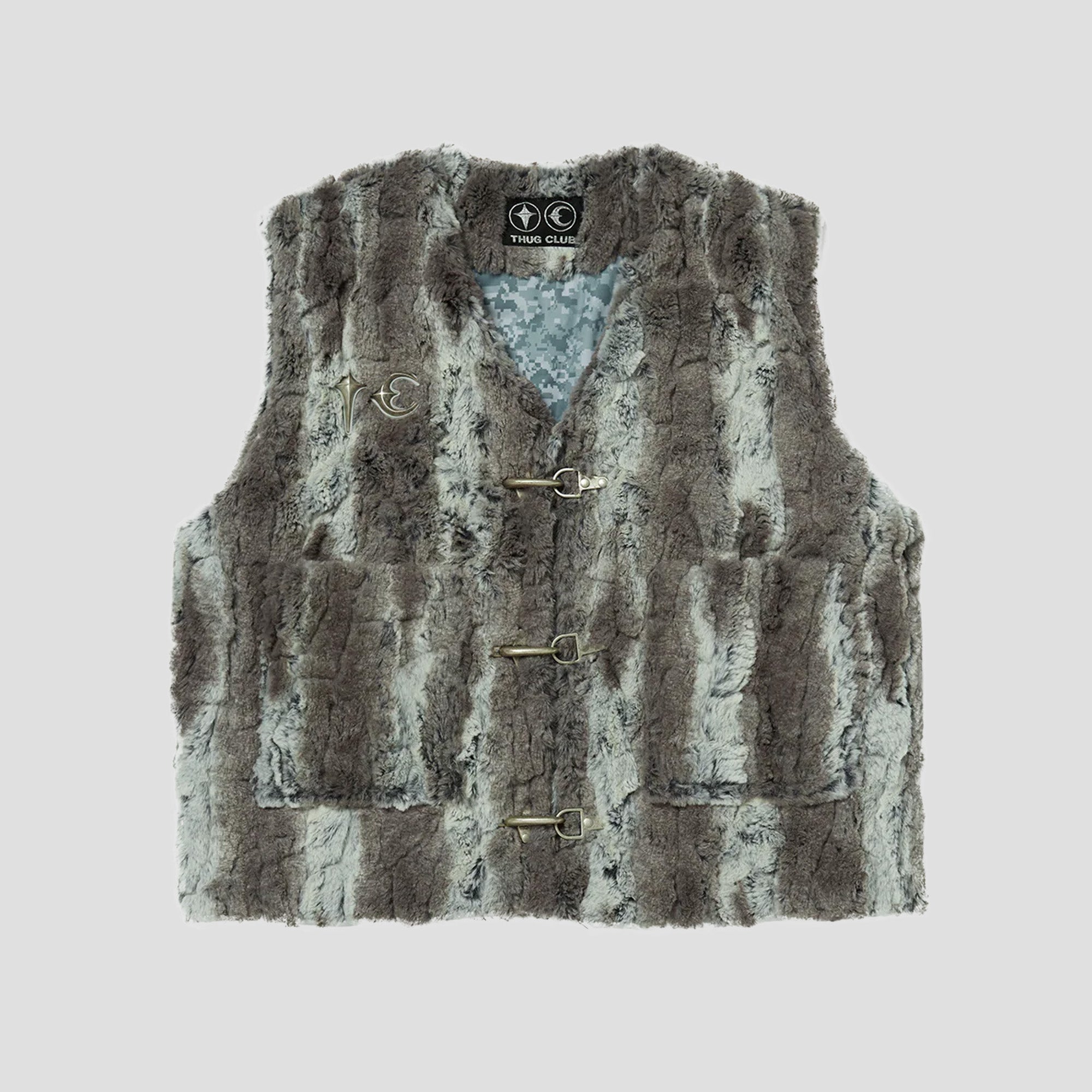 TC SKULL FUR VEST