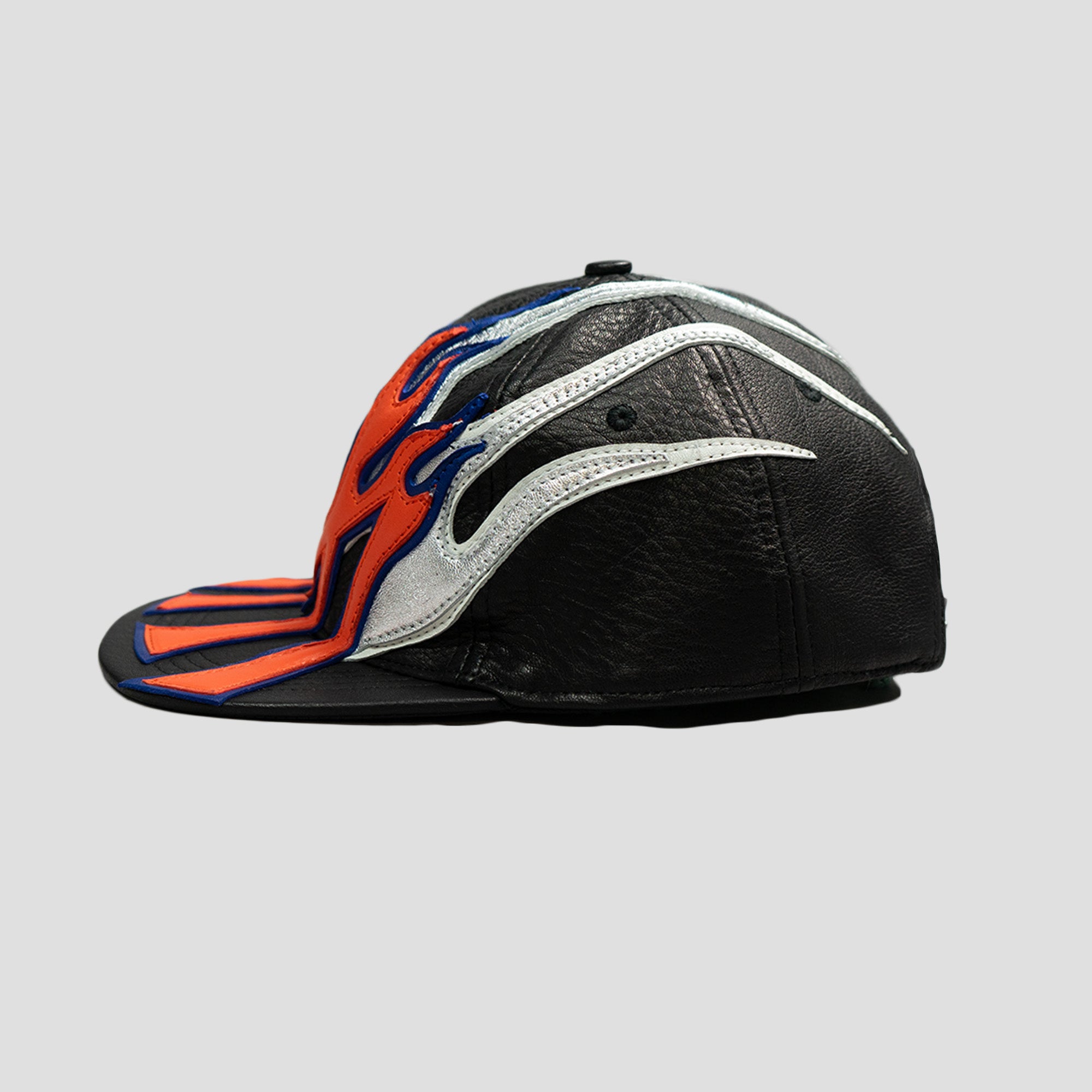 PRE-ORDER MANNAHATTA FUEGO LOGO LEATHER CAP