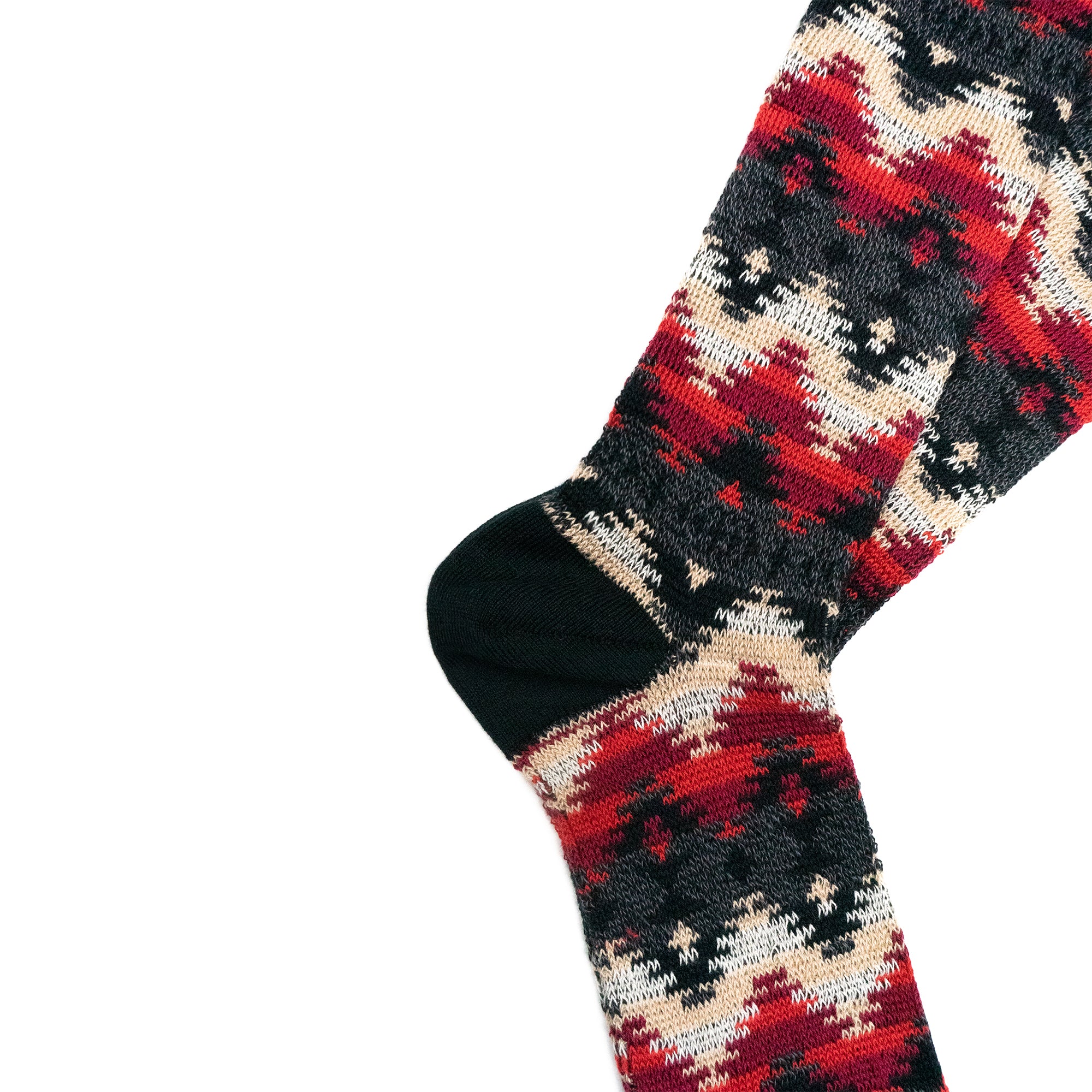 WIGWAM JACQUARD CREW SOCKS - BLACK