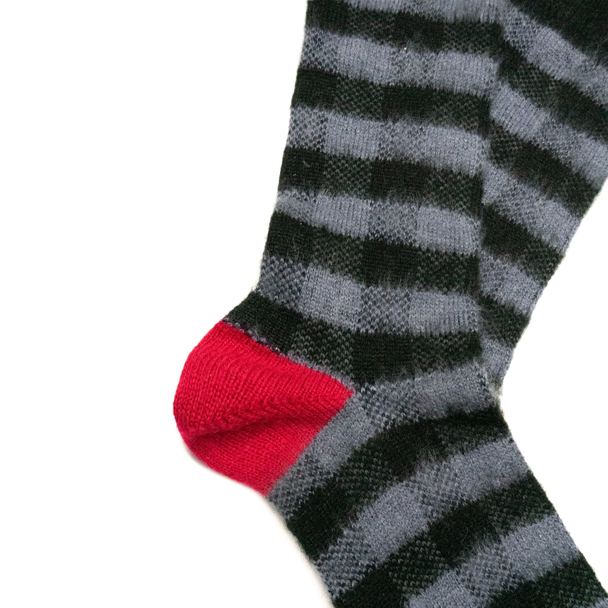 BUFFALO CHECK CREW SOCKS - BLACK