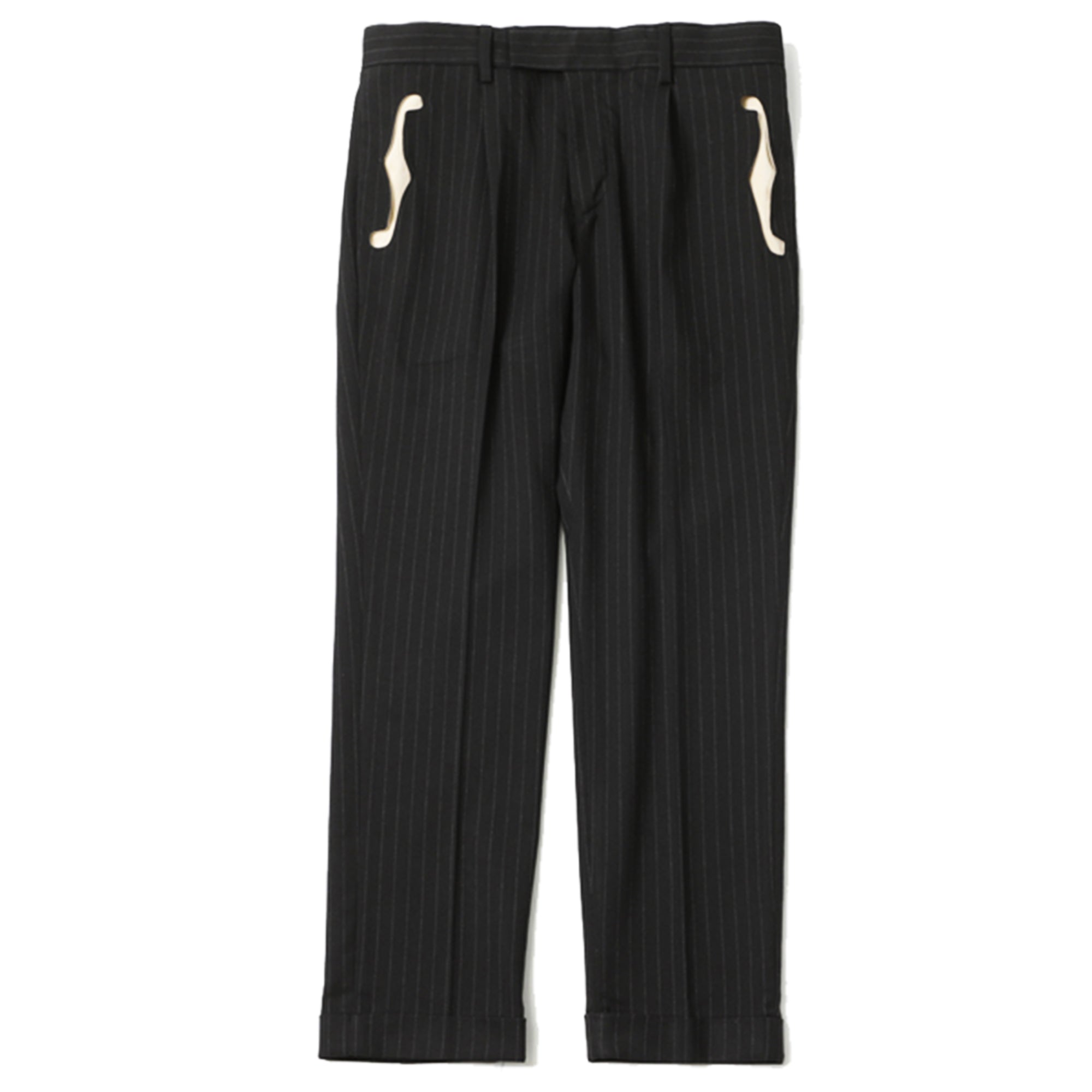 RUDE GALLERY - F HOLE PIN STRIPE TROUSERS at Mannahatta NYC