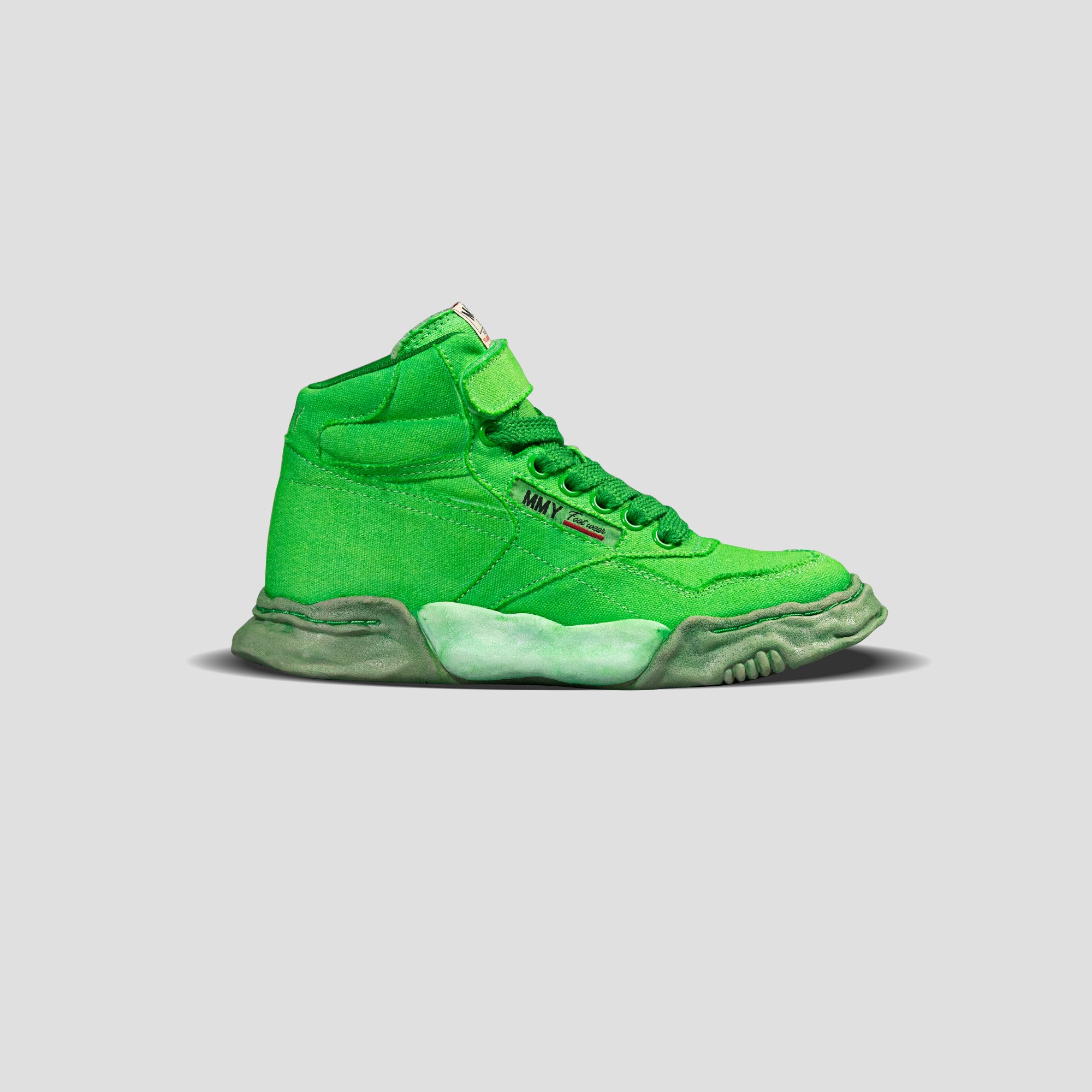 FREDDIE OG SOLE MID-TOP OVER DYED CANVAS SNEAKERS