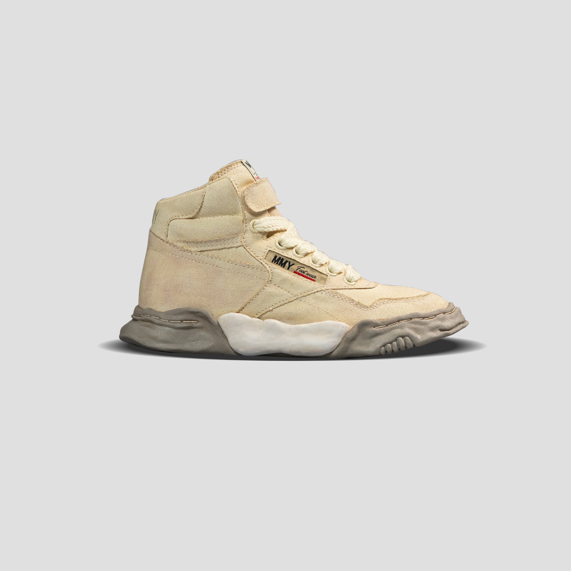 FREDDIE OG SOLE MID-TOP OVER DYED CANVAS SNEAKERS