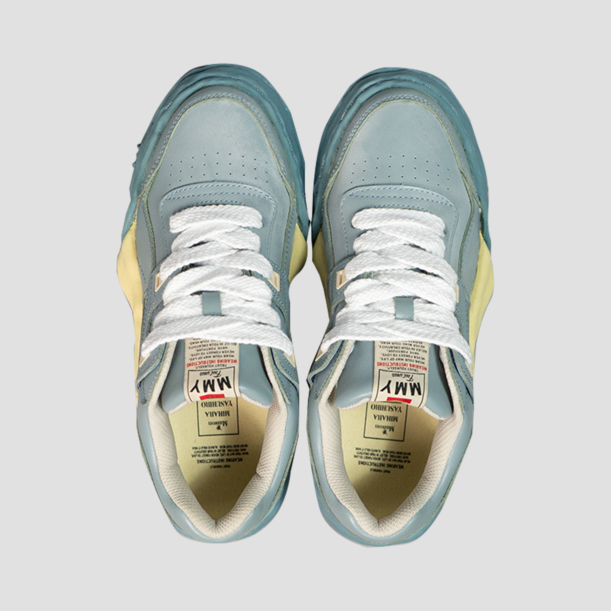 PARKER OG SOLE LOW-TOP PARAFFIN LEATHER SNEAKERS