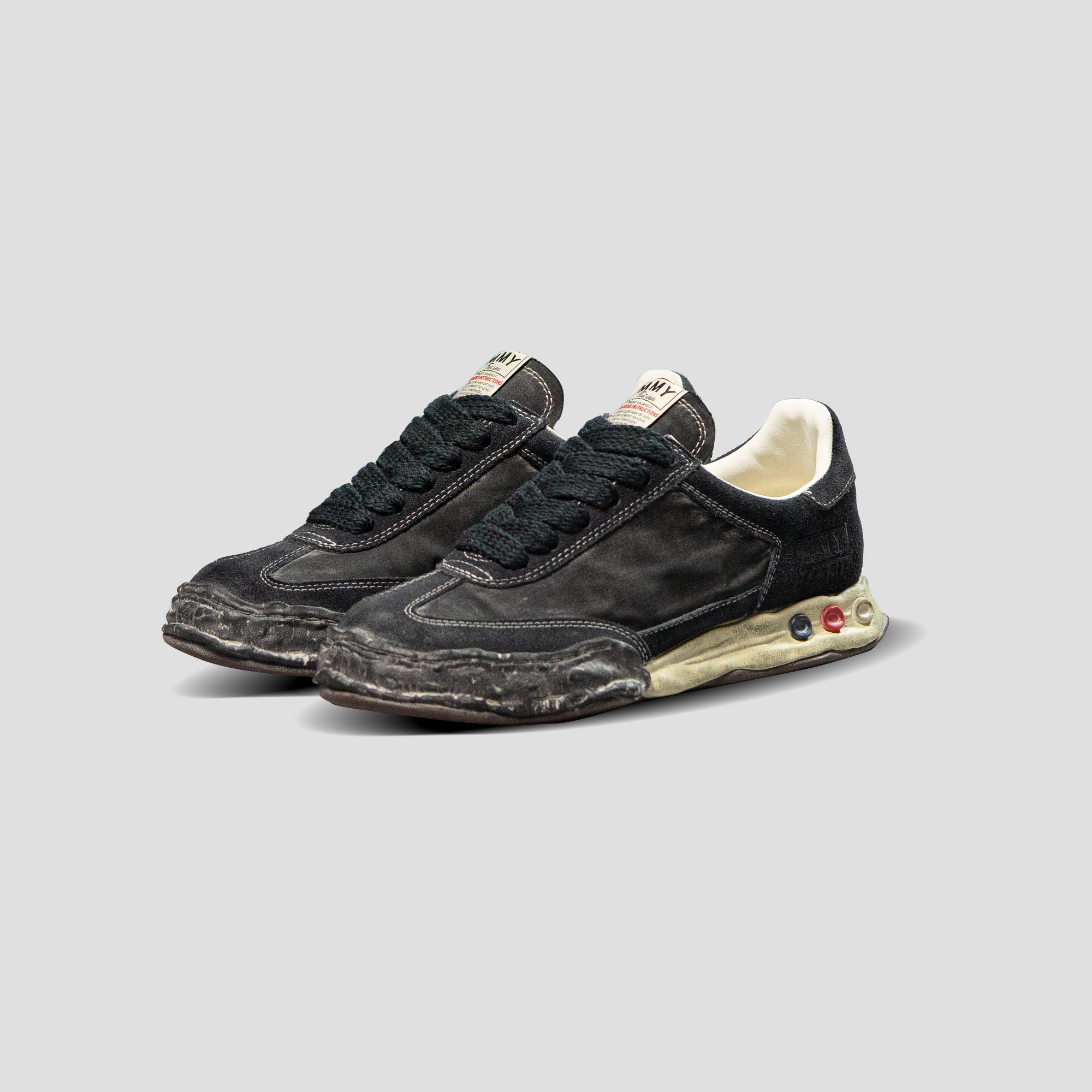 HERBIE OG SOLE LOW TOP SUEDE/NYLON SNEAKERS