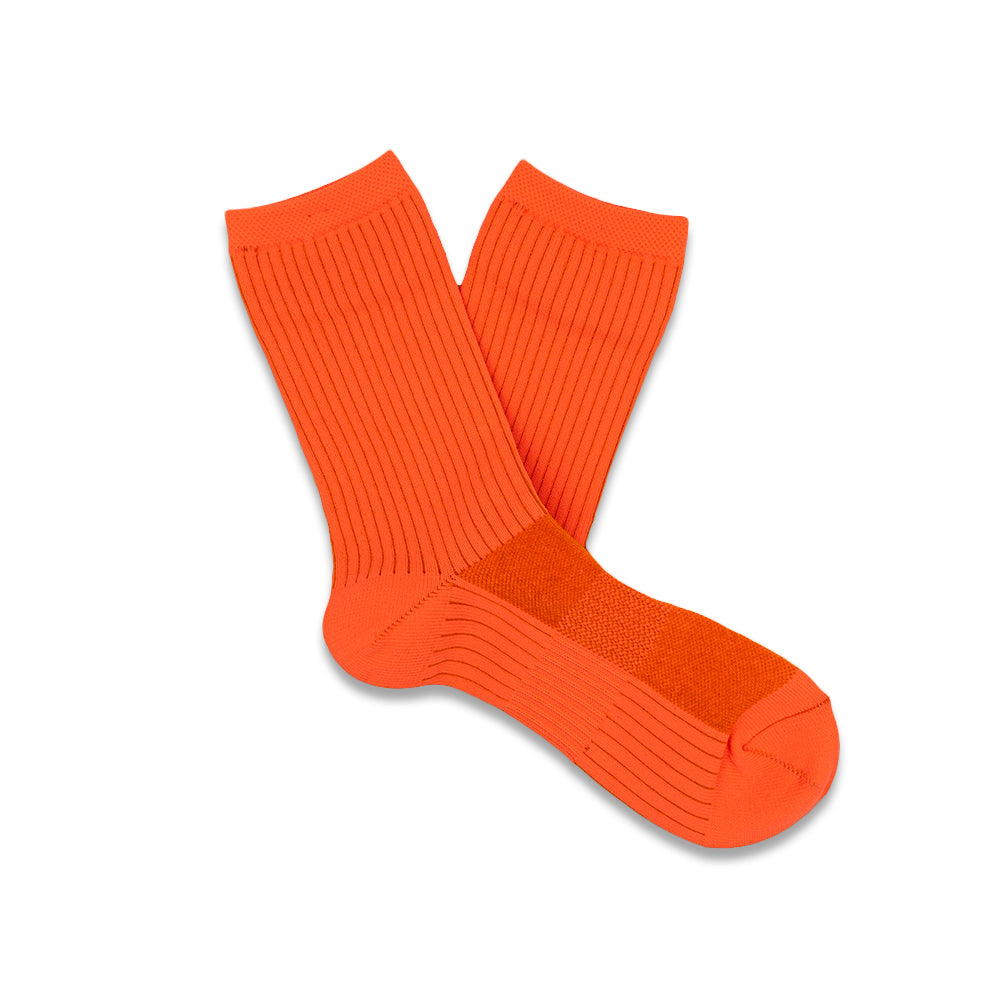 ANONYMOUS ISM - Mesh Neon Crew Socks - Orange at Mannahatta NYC