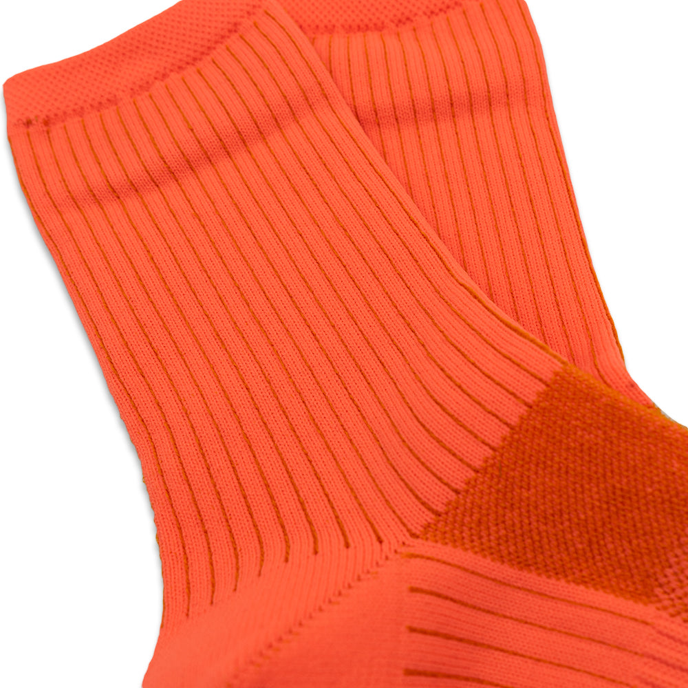 Mesh Neon Crew Socks - Orange (Women's)