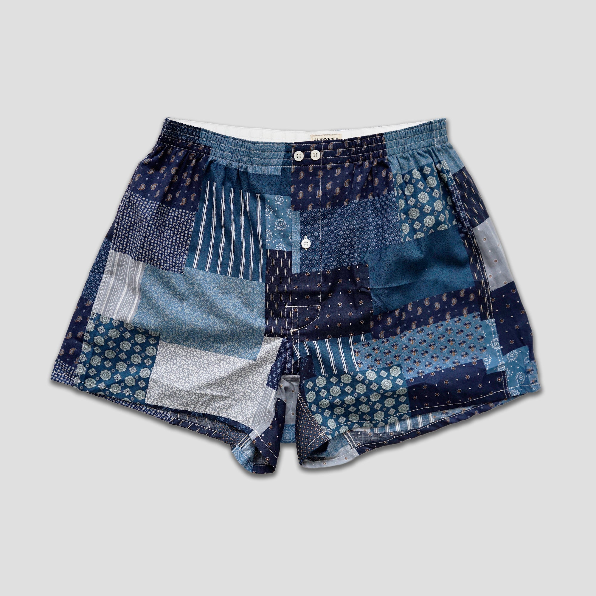 BANDANA PATCHWORK BOXER - BLUE