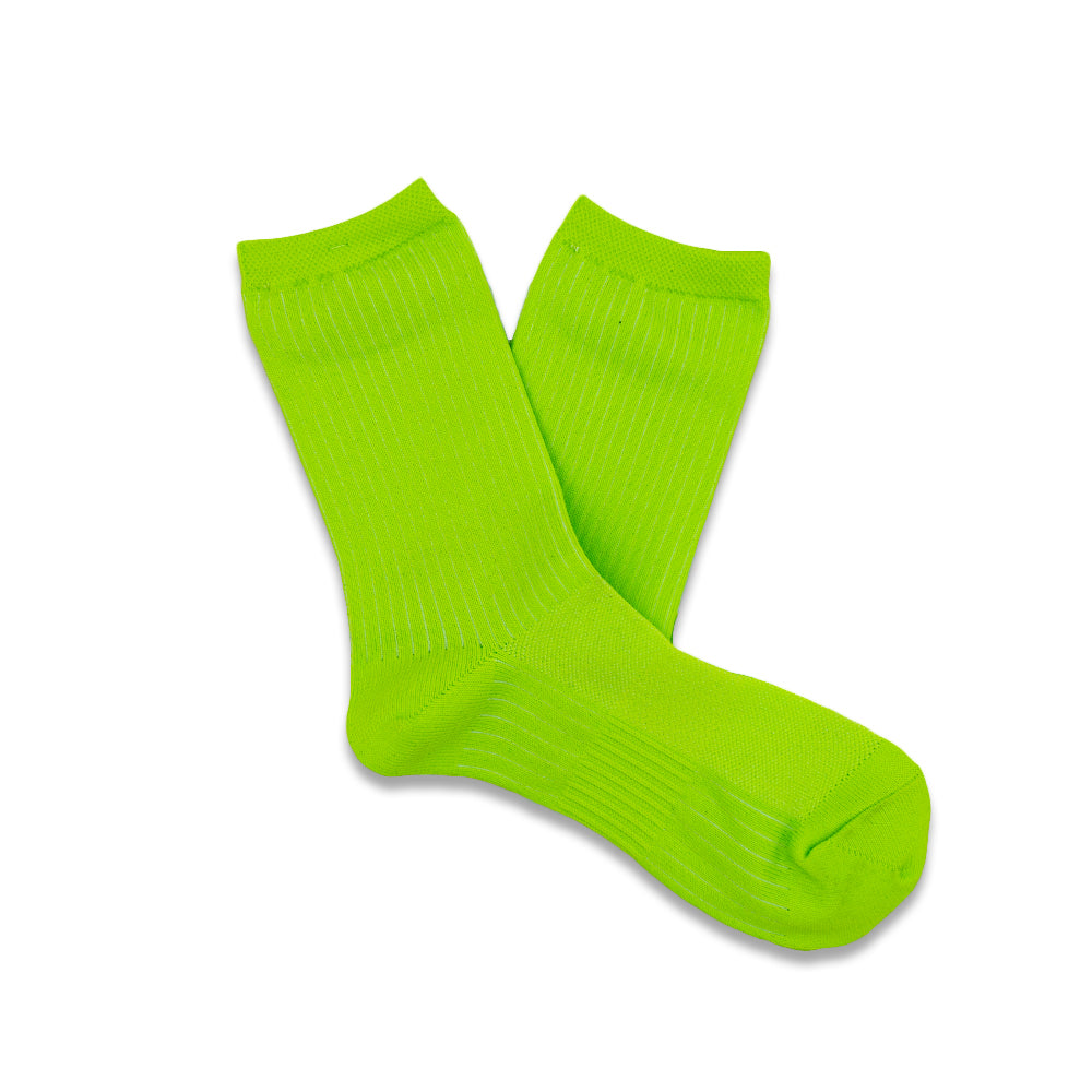 ANONYMOUS ISM - Mesh Neon Crew Socks - Green at Mannahatta NYC