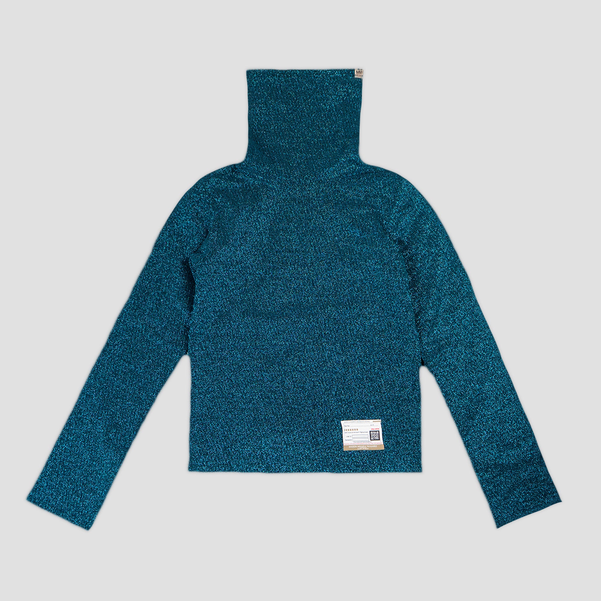 MIHARA YASUHIRO - GLITTER TURTLENECK PULLOVER