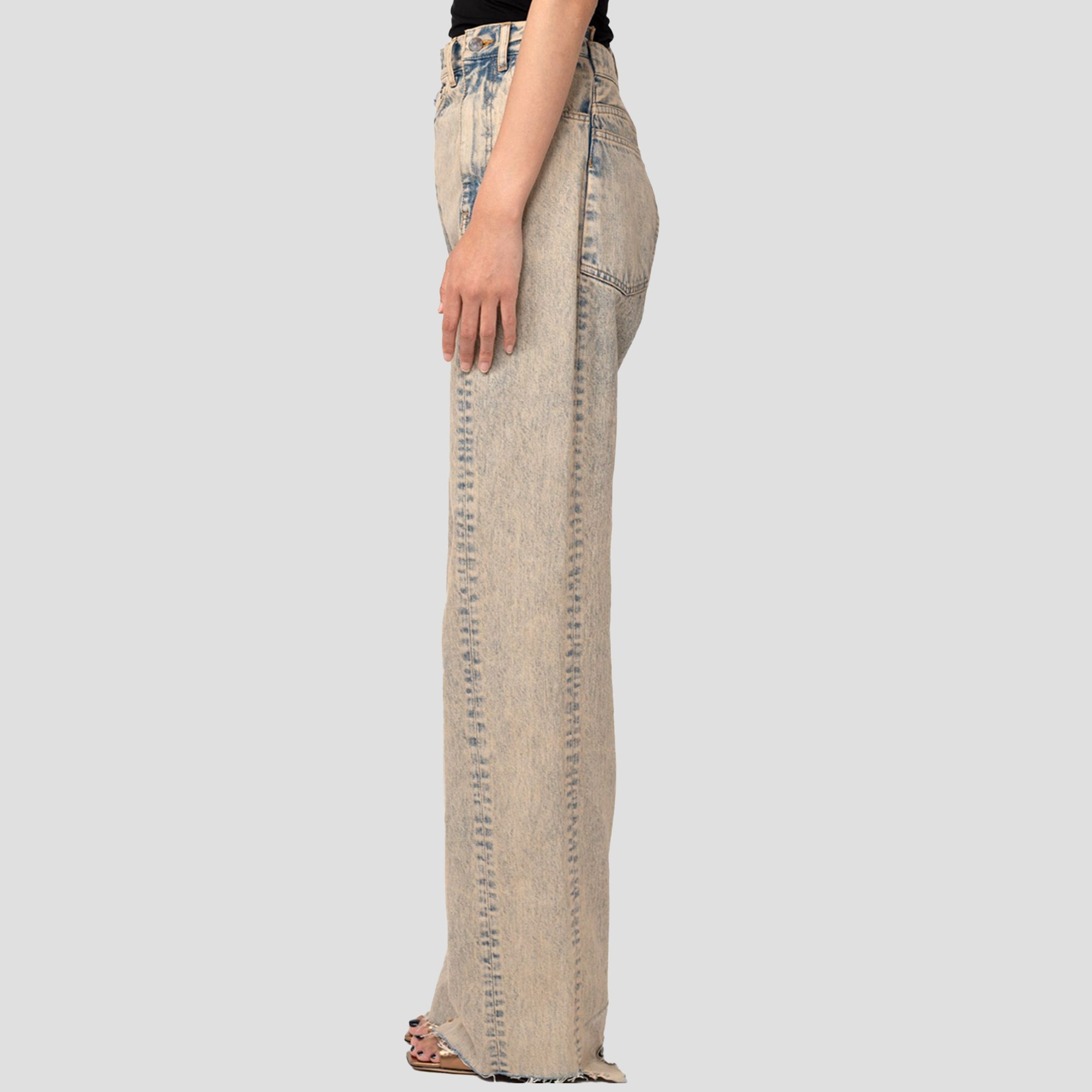 DECONSTRUCTED DENIM JEANS