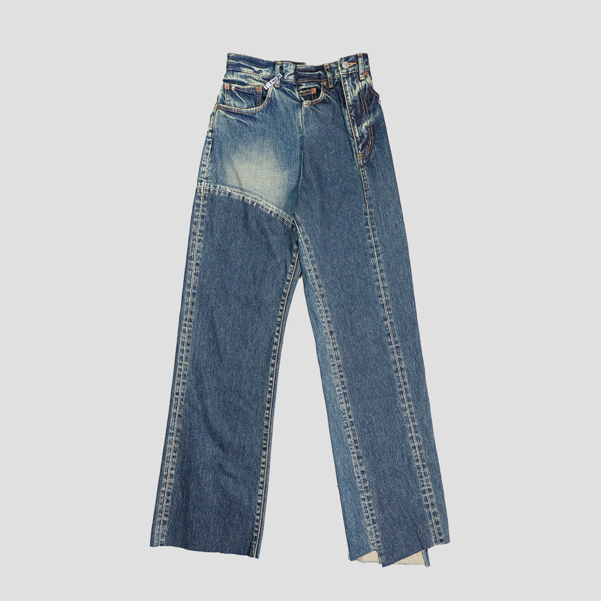 DECONSTRUCTED DENIM JEANS