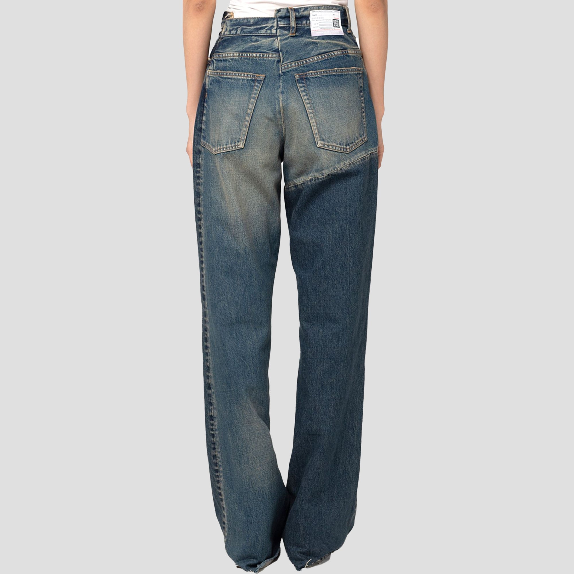 DECONSTRUCTED DENIM JEANS