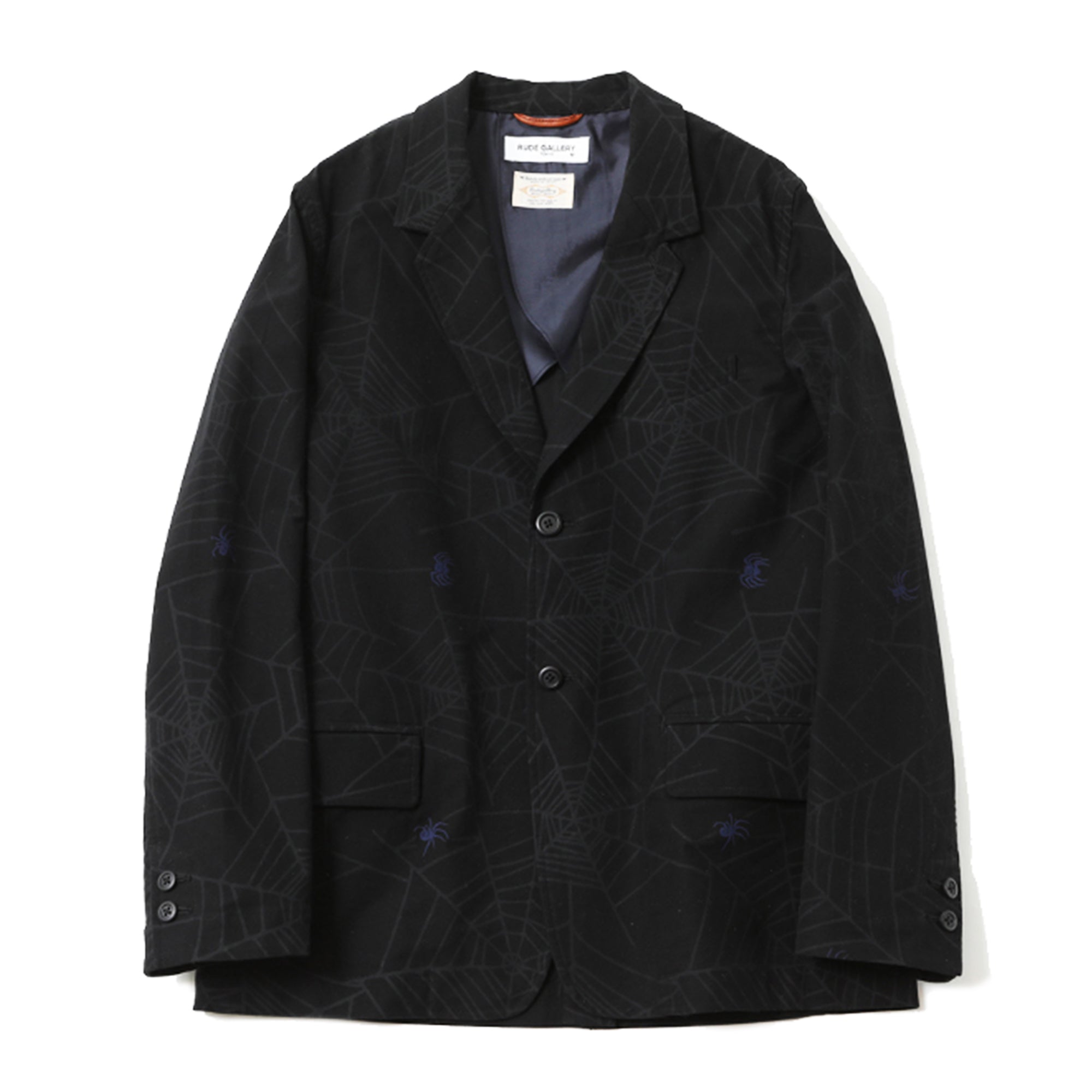 RUDE GALLERY SPIDER WEB BLAZER - BLACK at Mannahatta NYC