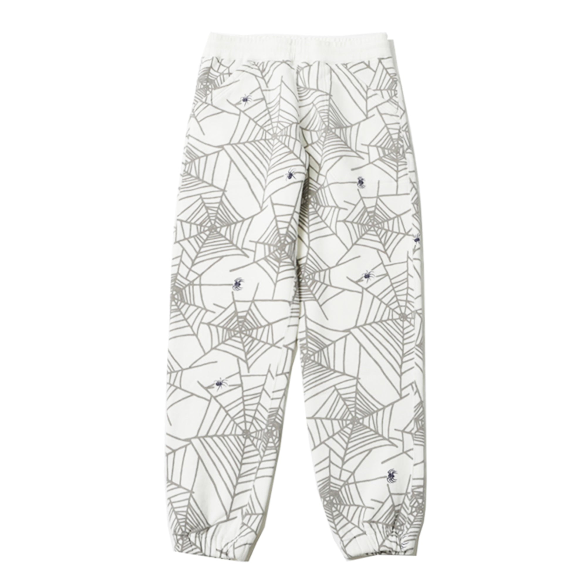 SPIDER WEB SWEAT PANTS - WHITE