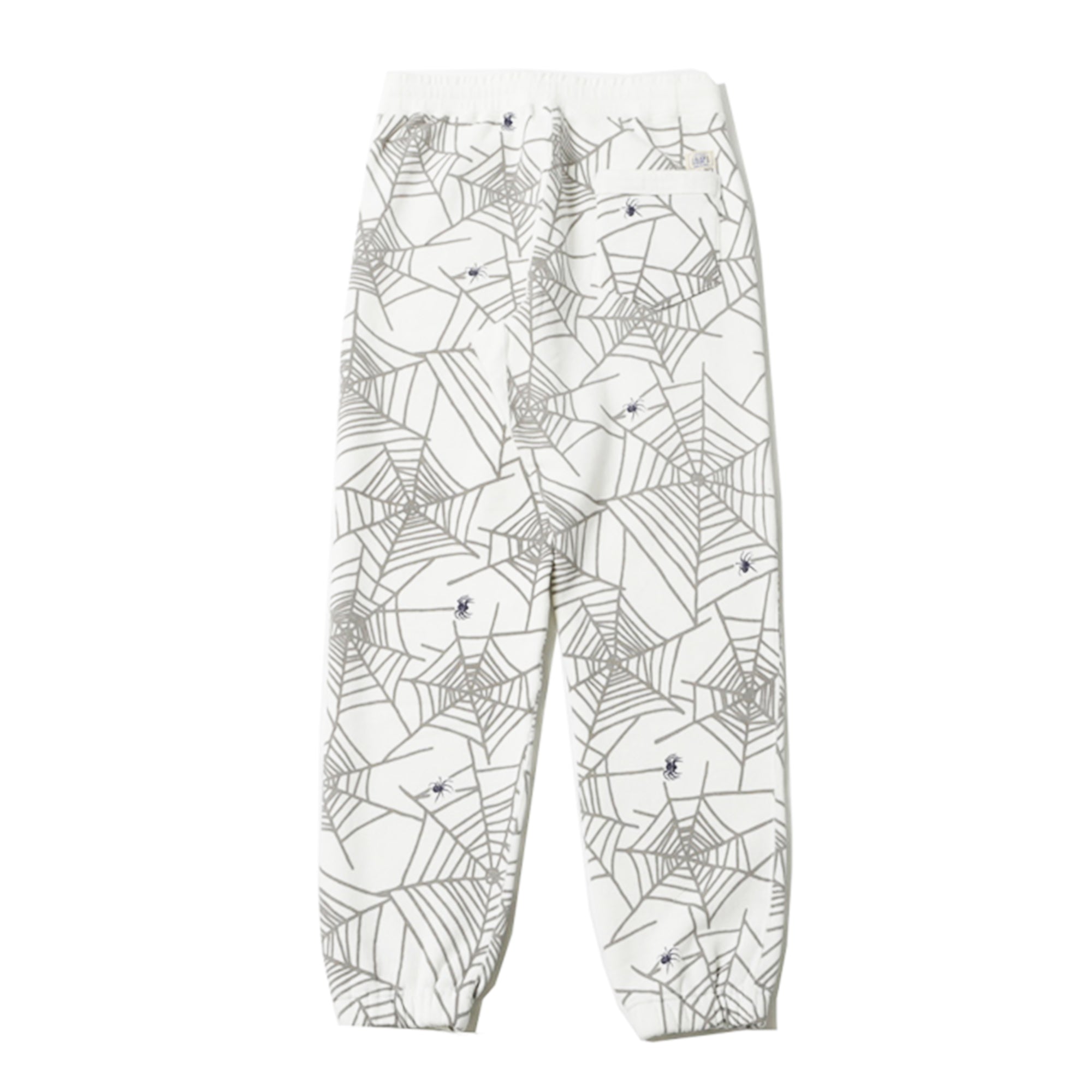 SPIDER WEB SWEAT PANTS - WHITE