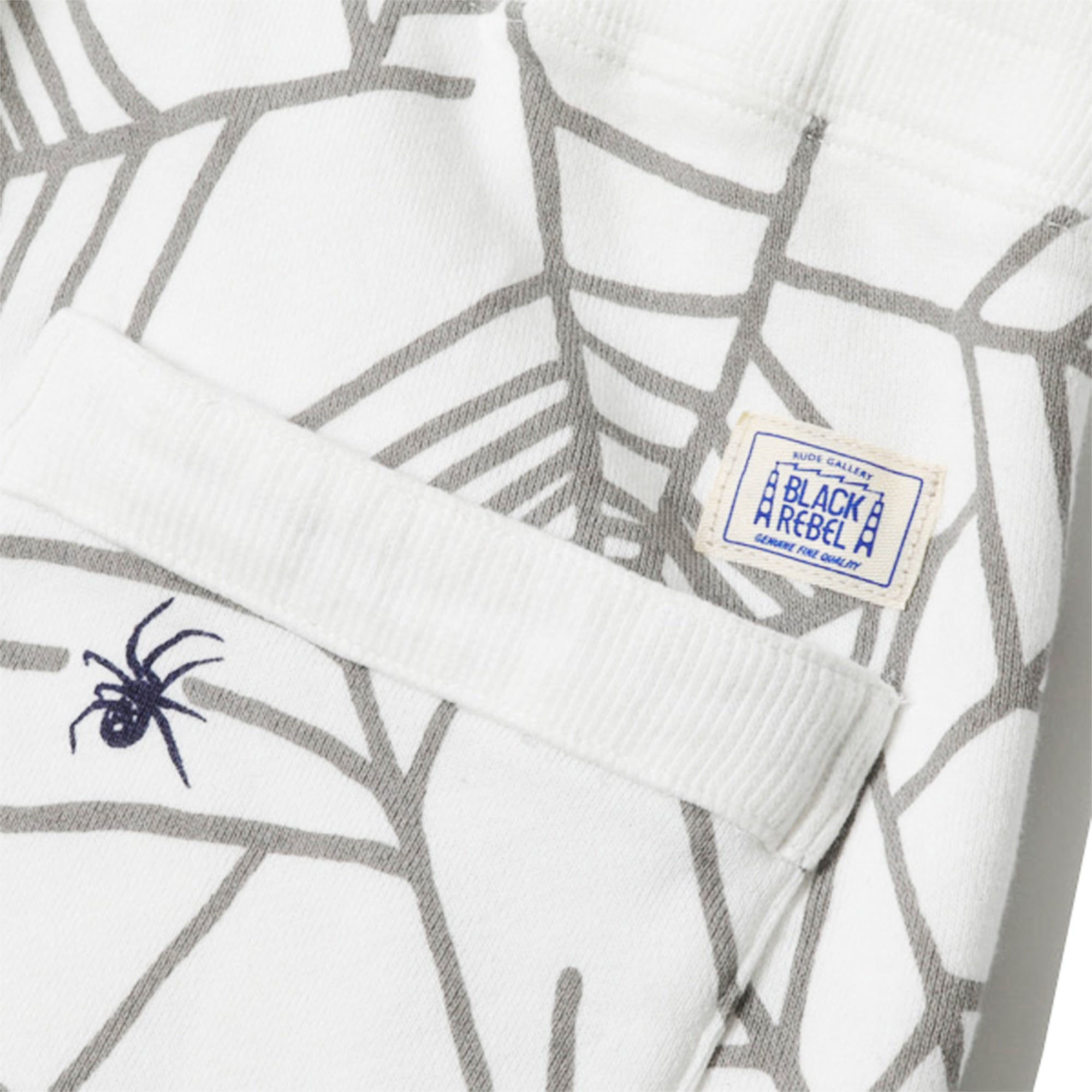 SPIDER WEB SWEAT PANTS - WHITE