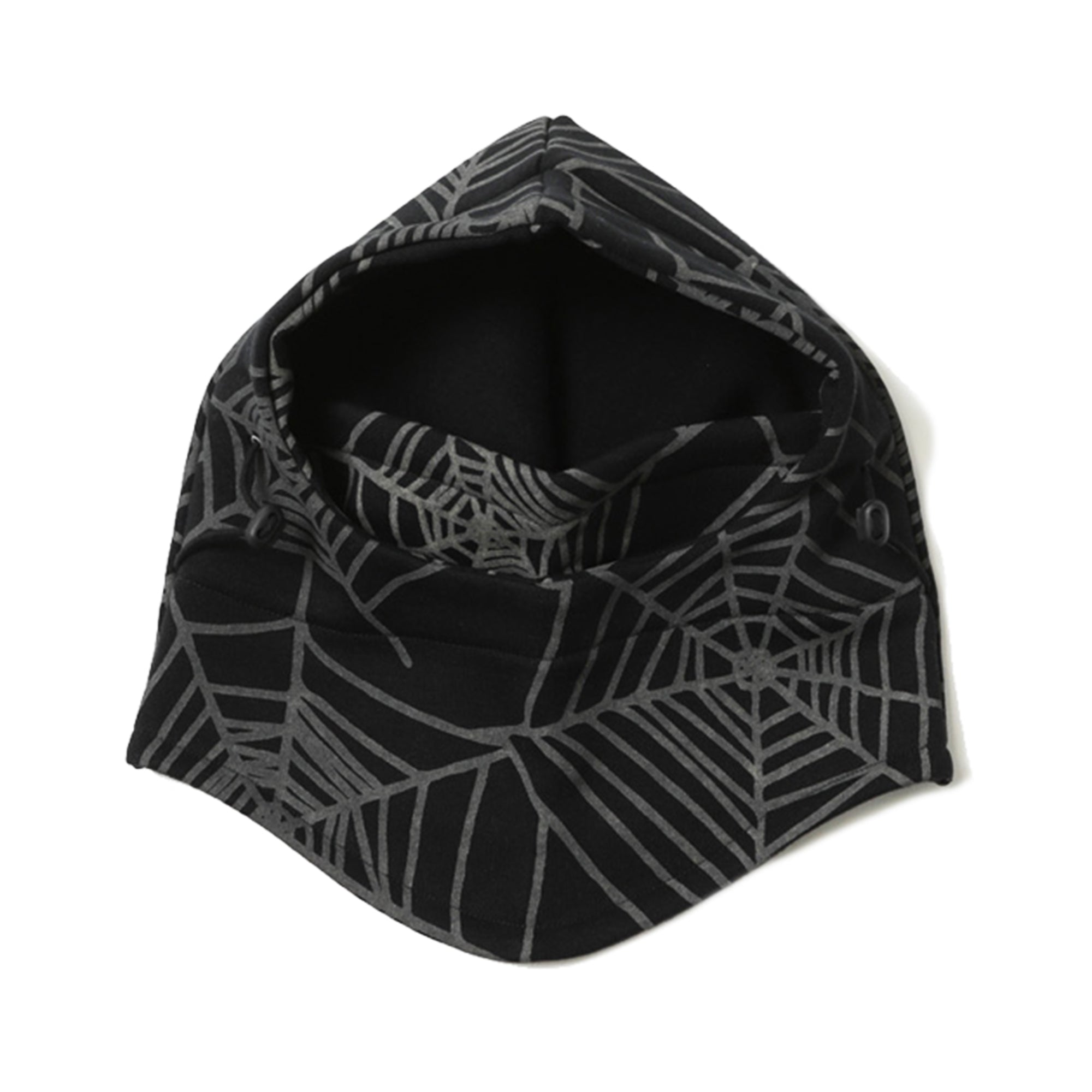 SPIDER WEB SKI MASK - BLACK