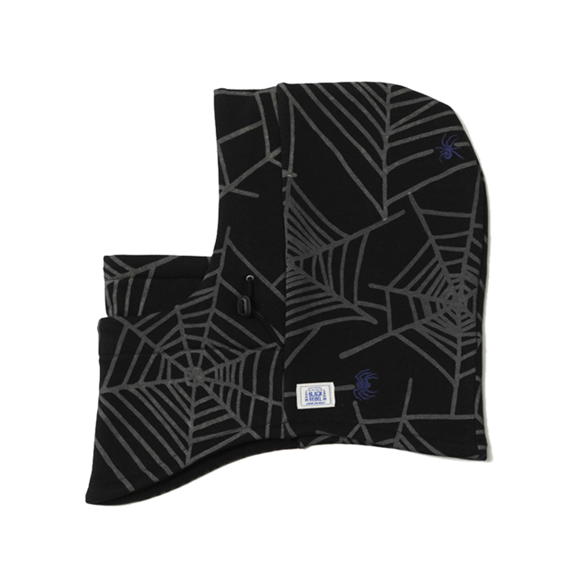 SPIDER WEB SKI MASK - BLACK