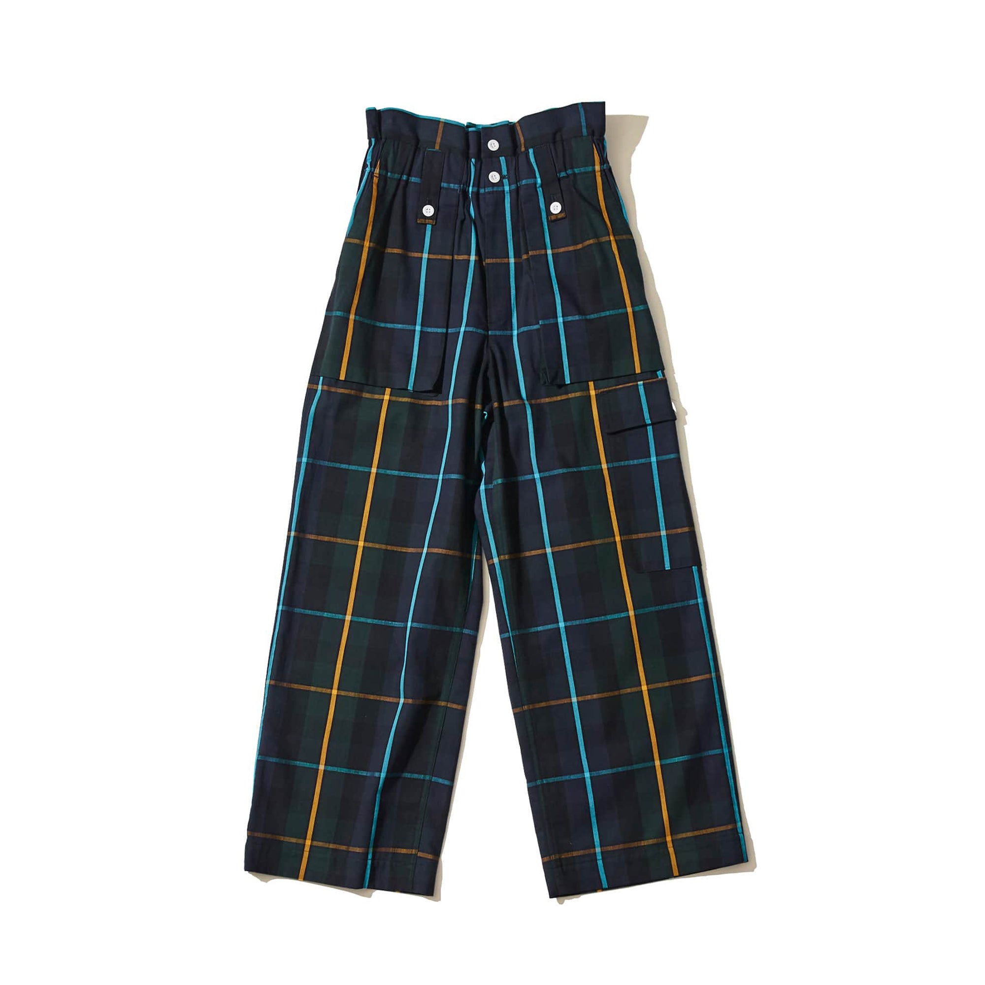 F/CE® - PLAID EASY FATIGUE PANTS - NAVY at Mannahatta NYC