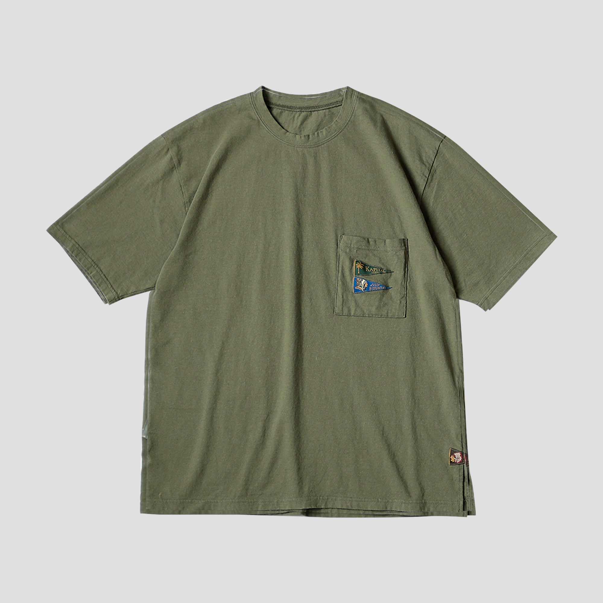 Kapital IDG Tenjiku Pennant Tee (3flags)