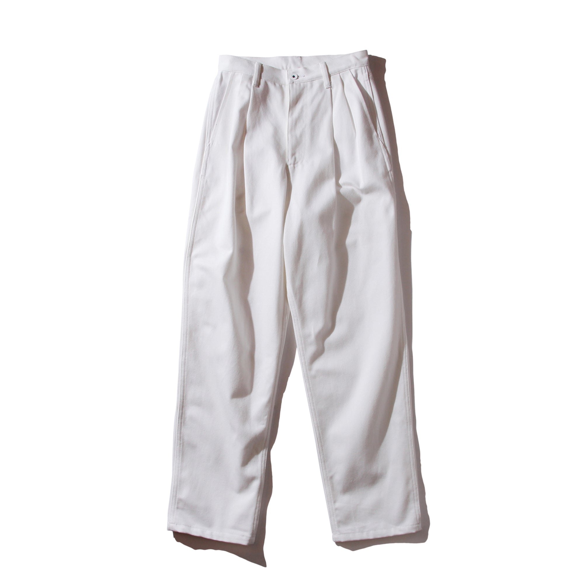 ORGANIC DENIM HIGH-WAISTED JEANS - WHITE