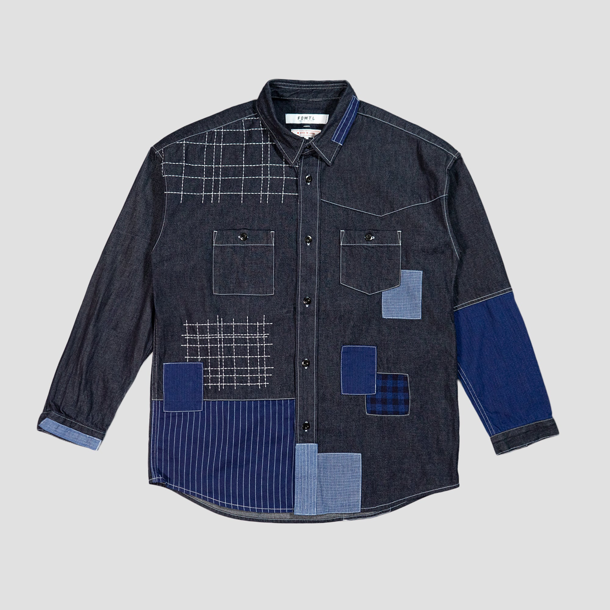 FDMTL - BORO PATCHWORK SHIRT RINSE