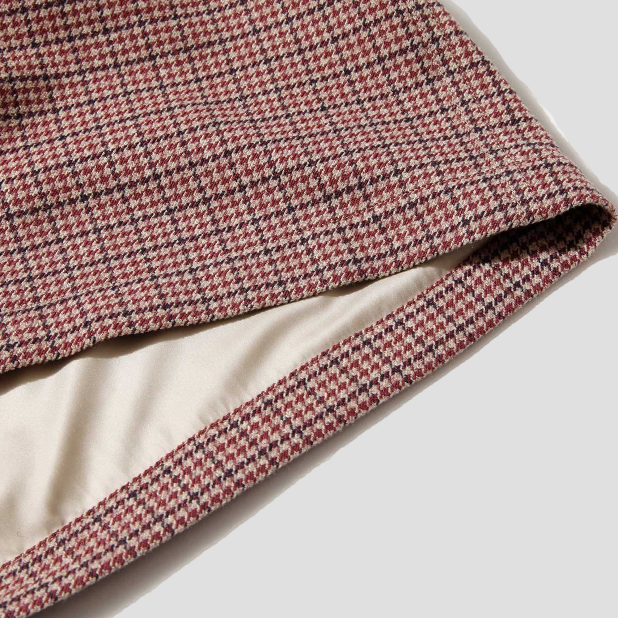 SOLOTEX CHECK HUNTING LONG COAT - BROWN