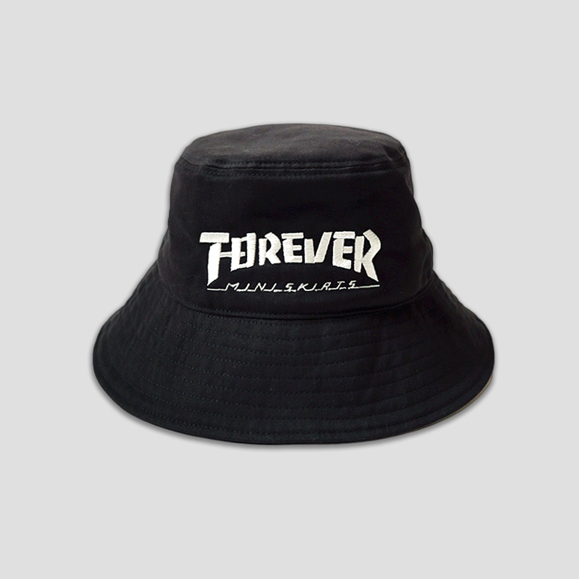 BRUSHED TWILL BUCKET HAT (LONG BRIM) - FOREVER MINI SKIRT