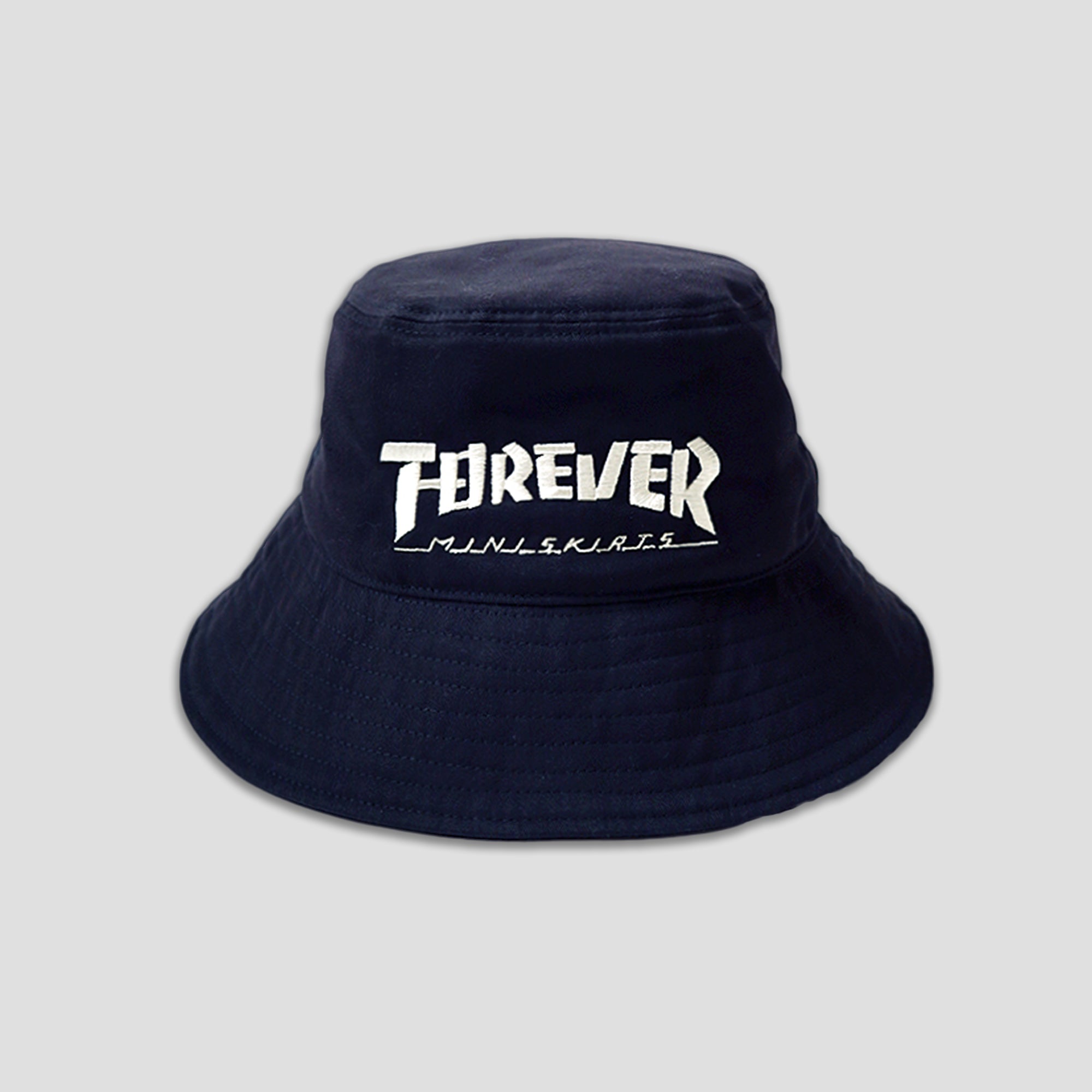 BRUSHED TWILL BUCKET HAT (LONG BRIM) - FOREVER MINI SKIRT