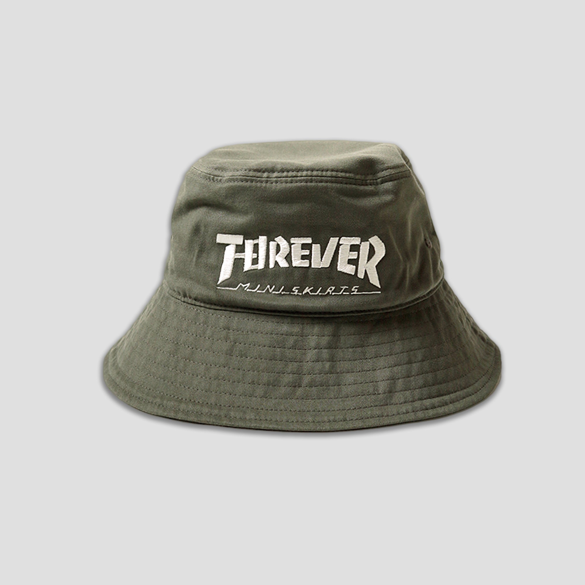 BRUSHED TWILL BUCKET HAT (LONG BRIM) - FOREVER MINI SKIRT