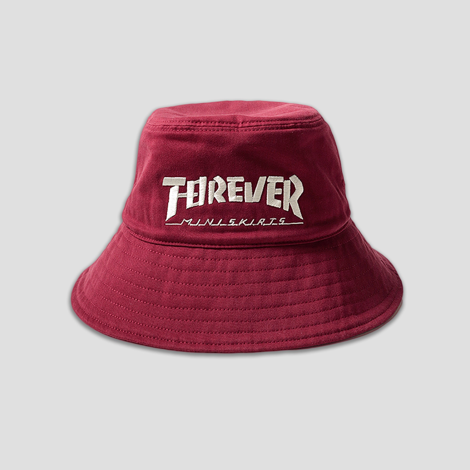 BRUSHED TWILL BUCKET HAT (LONG BRIM) - FOREVER MINI SKIRT