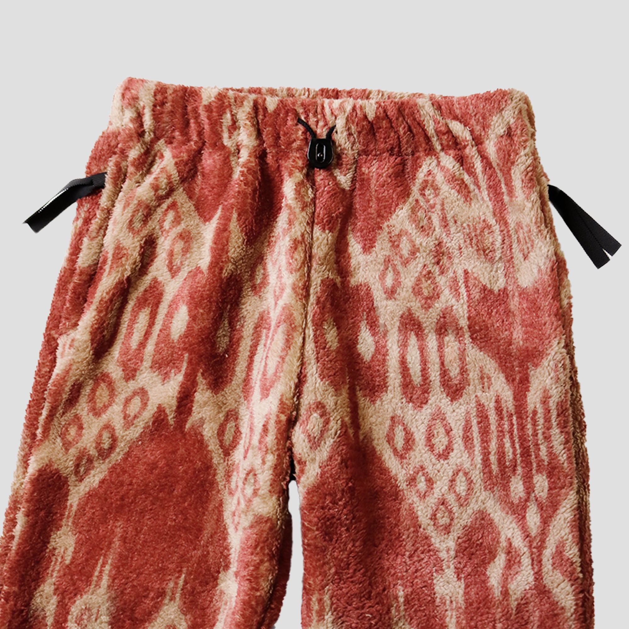 JAVA KASURI FLEECE FLARE PANTS - RED
