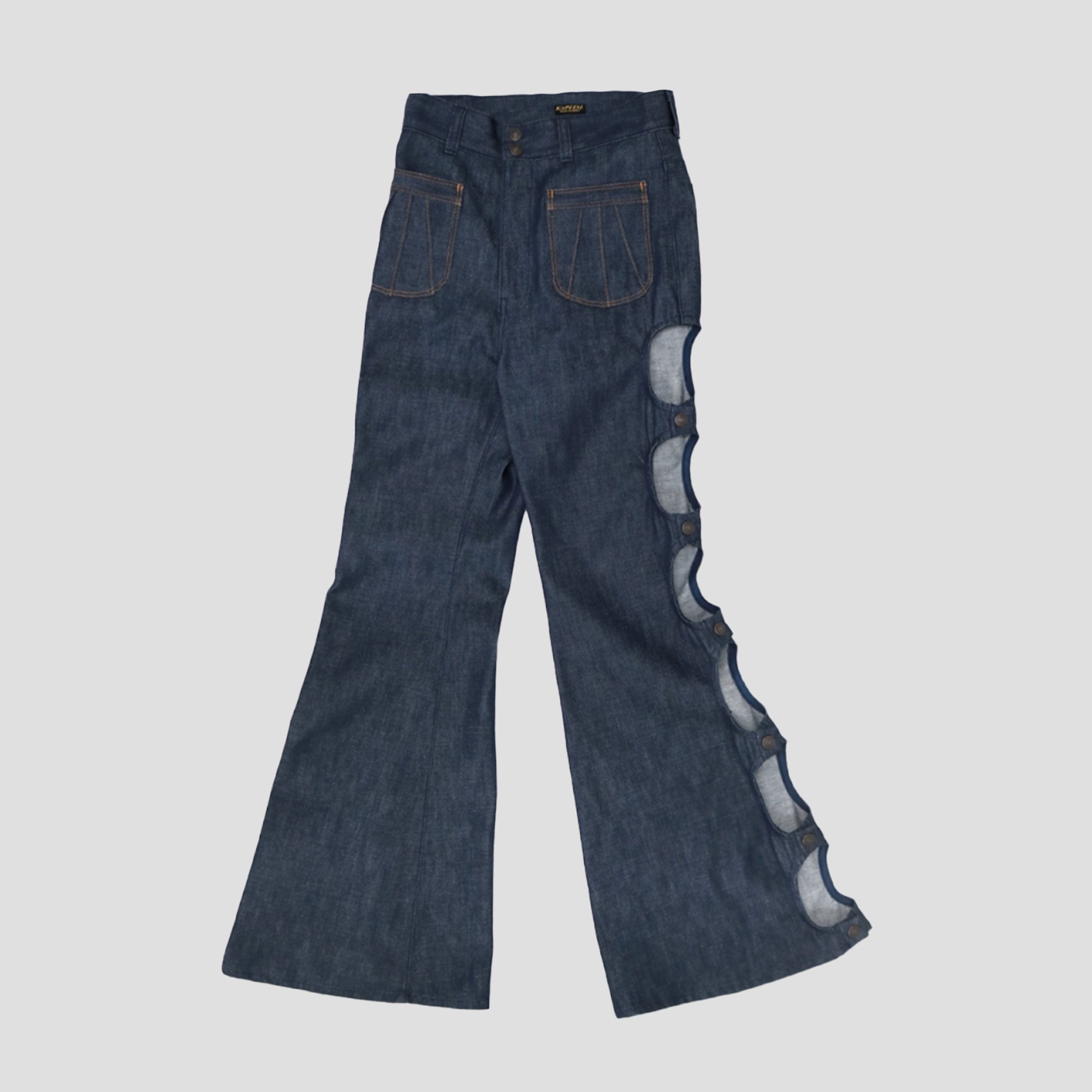 11.5oz DENIM FREE-WHEEL FLARE JEANS