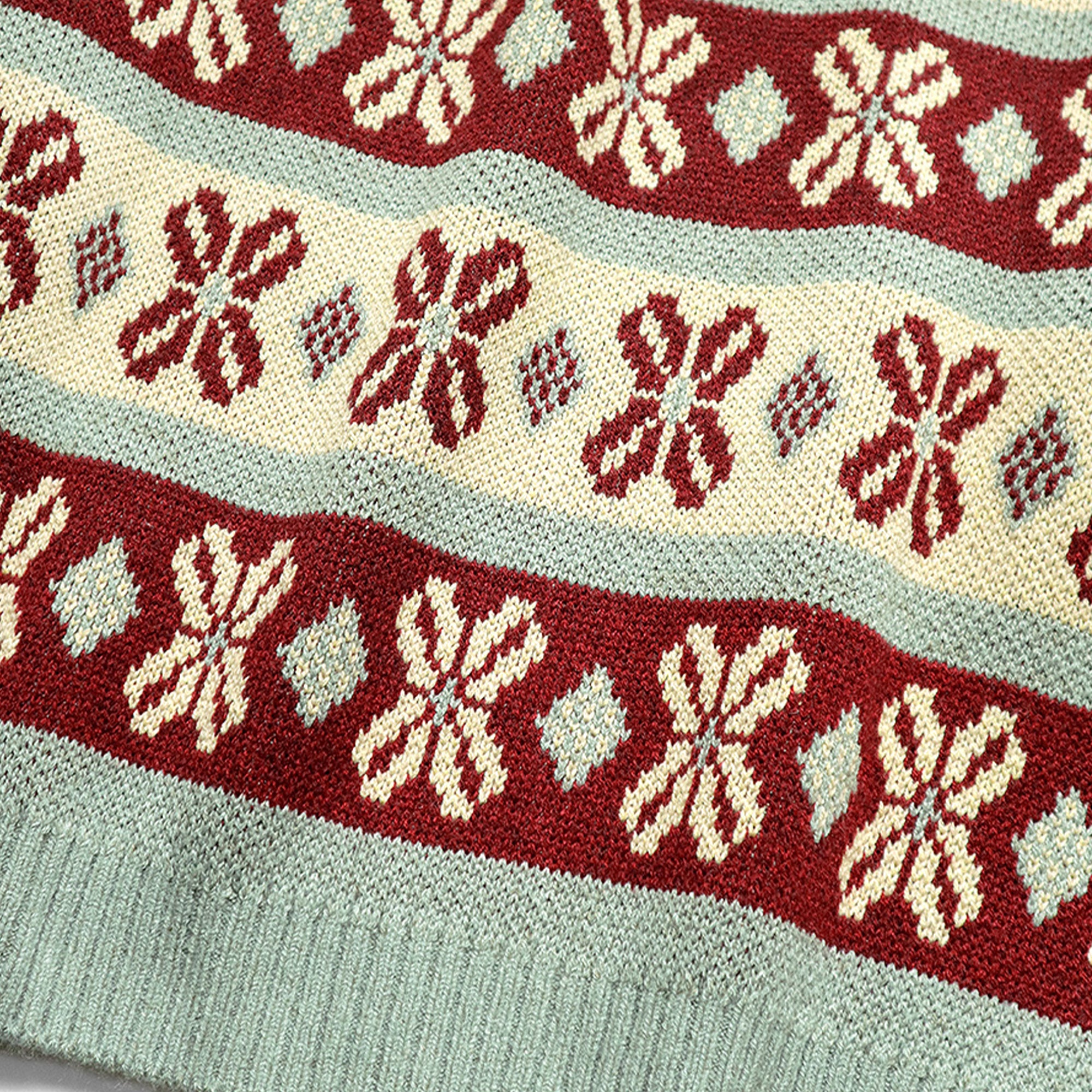 5G ECO KNIT KONA BEAN STRIPE HIGH NECK SWEATERS