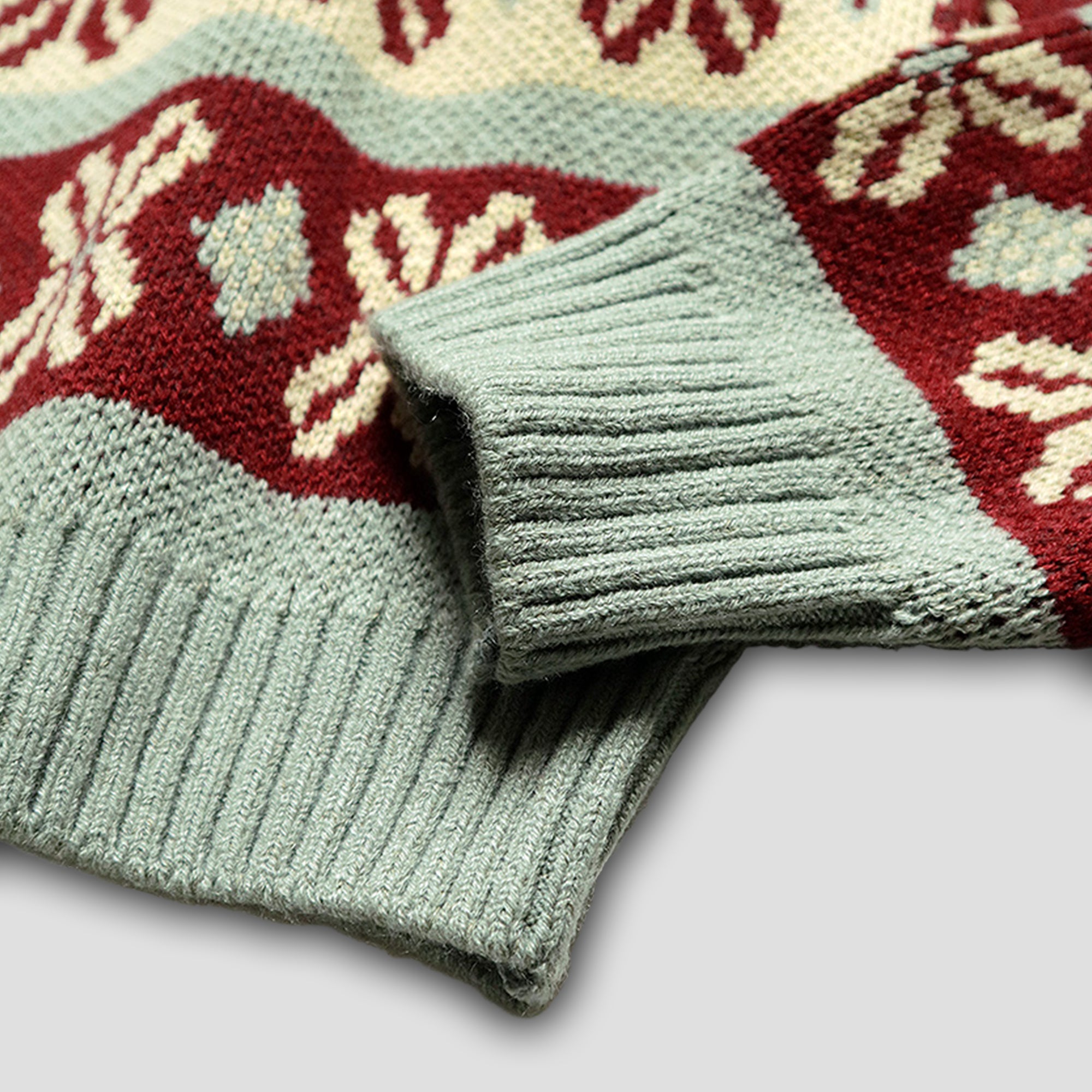 5G ECO KNIT KONA BEAN STRIPE HIGH NECK SWEATERS