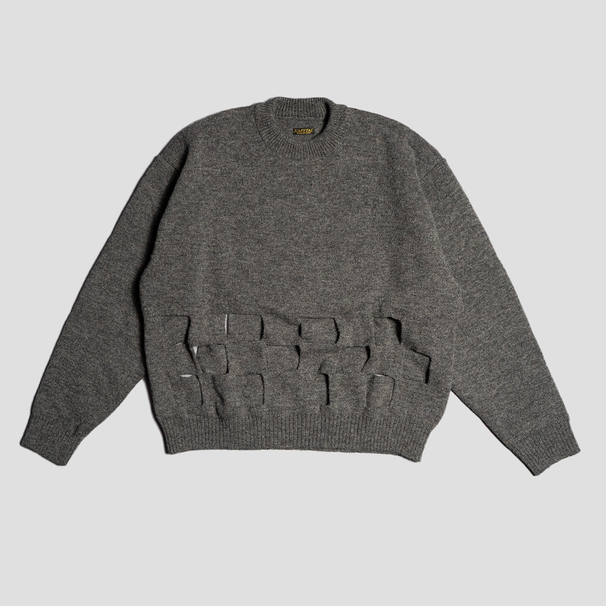 7G WOOL WINDOWPANE SWEATERS